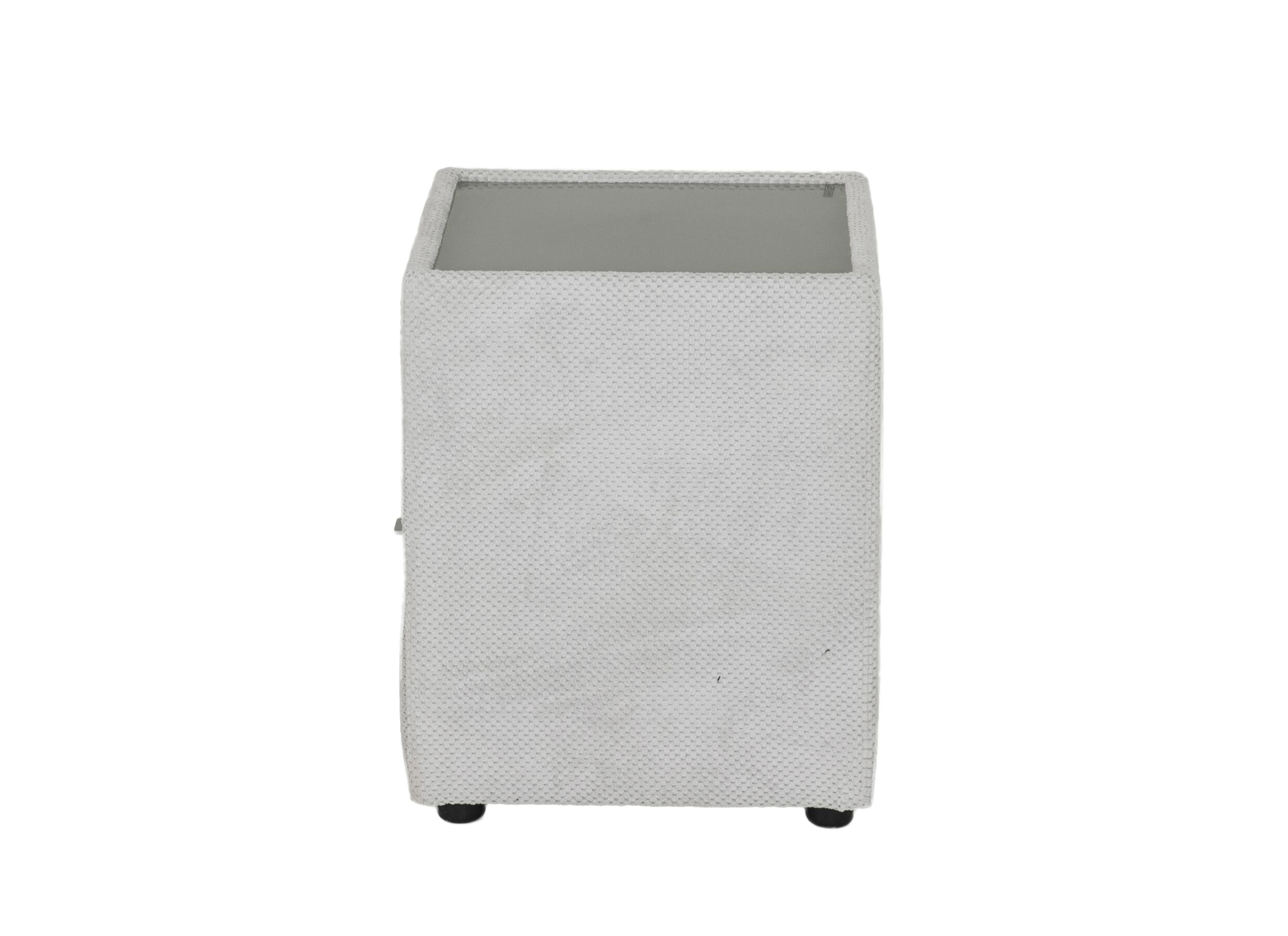 Aperçu - Table de chevet Lancy 42,5x45x53cm - tissu - ecru