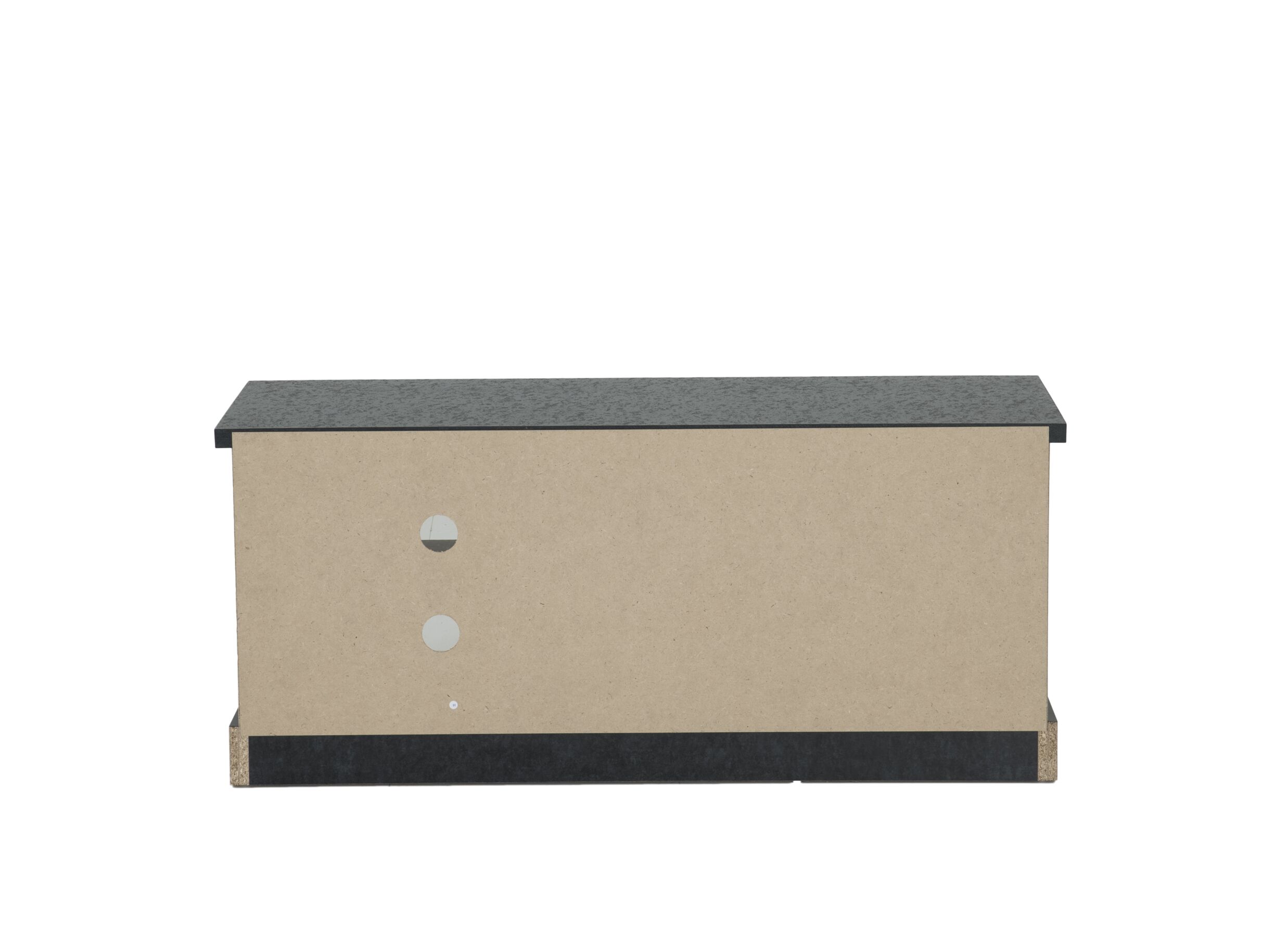 Tv-meubel Etienne 132cm - meubelplaat - industriële eik & zwart
