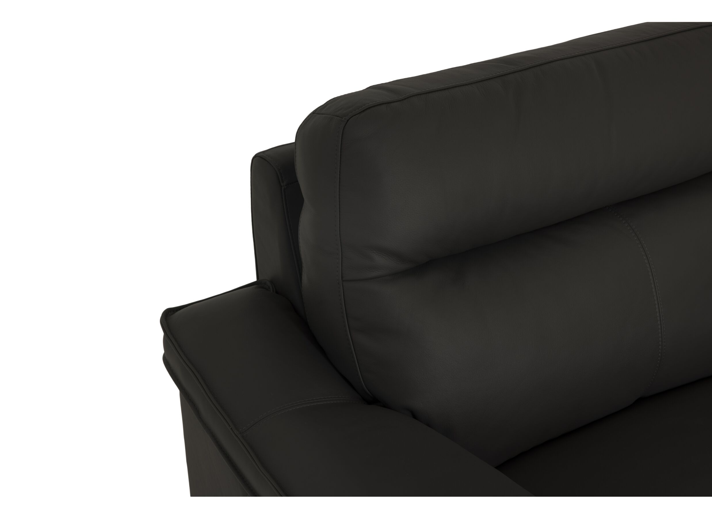 Detailfoto - Zetel Final 2,5+2+1-zit - leder - shalegrey