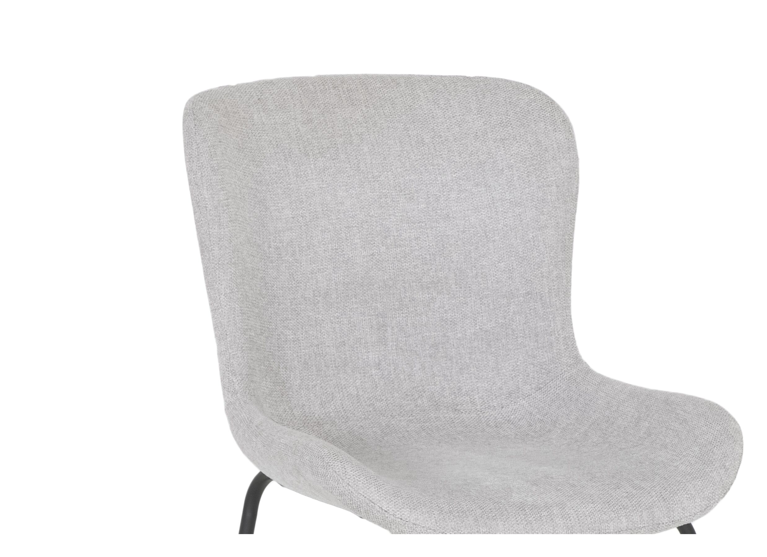 Stoel Jutta 48x57,5x81cm - polyestervezel - lichtgrijs