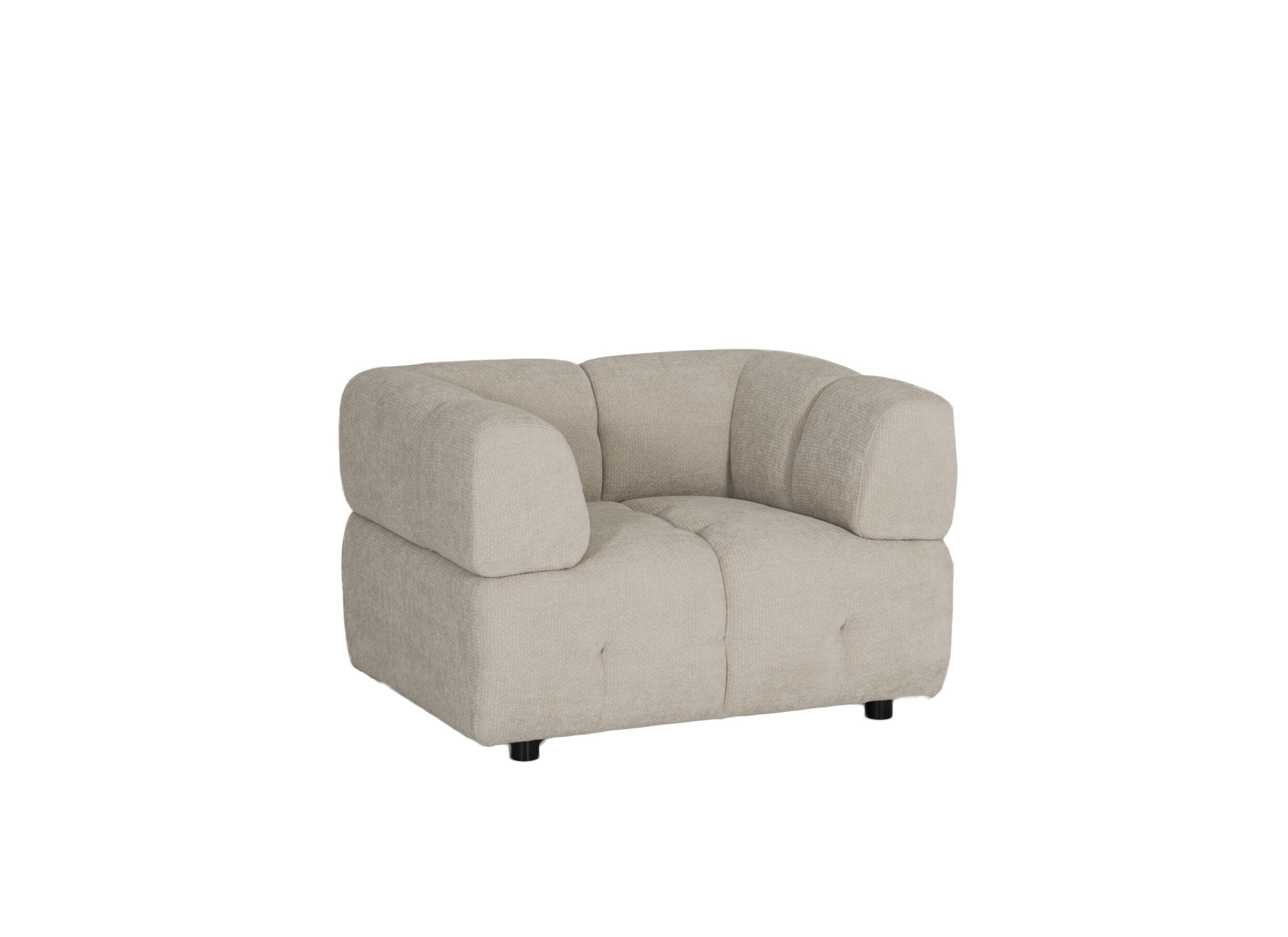 Zetel Tortuga 1-zit - polyestervezel - beige - Zetel Tortuga 1-zit - polyestervezel - beige