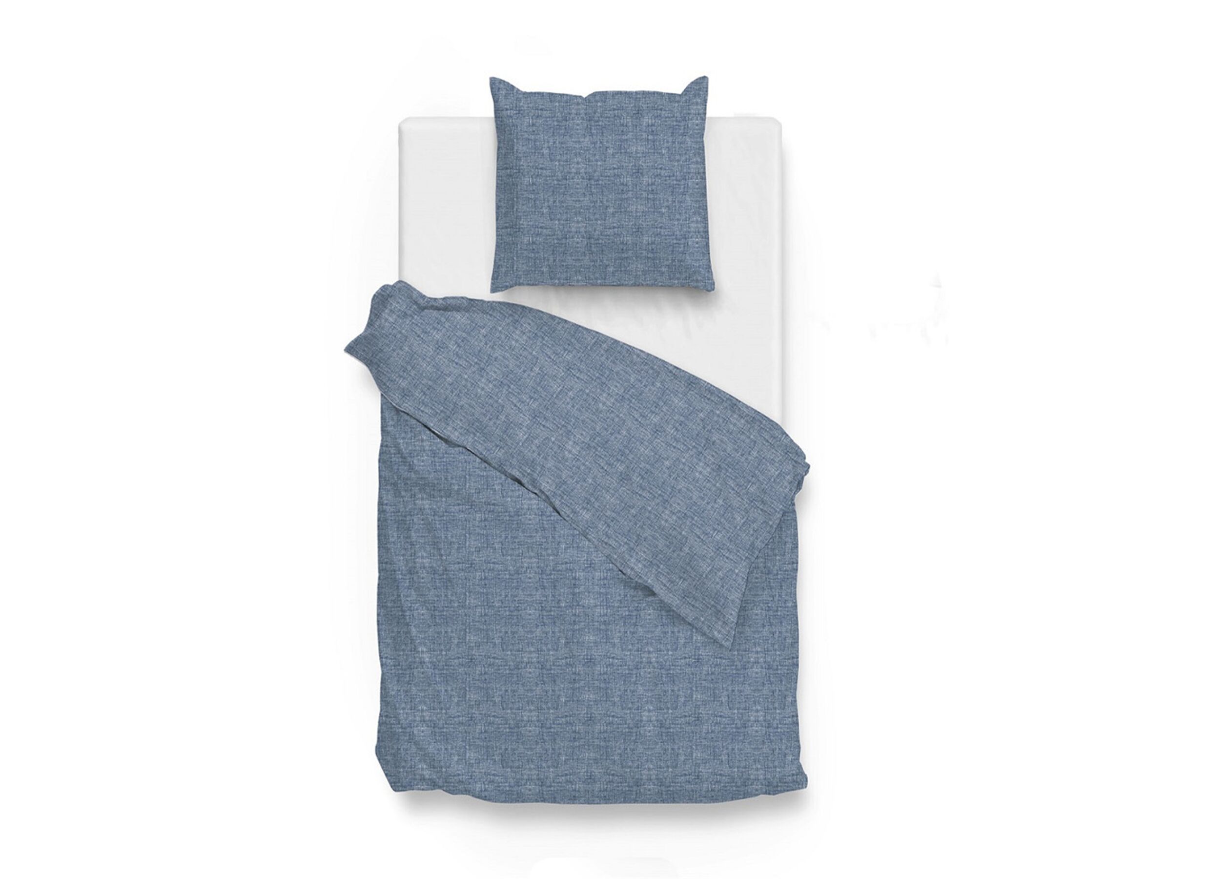 Plus Important - Housse de couette 140x220cm - coton - bleu