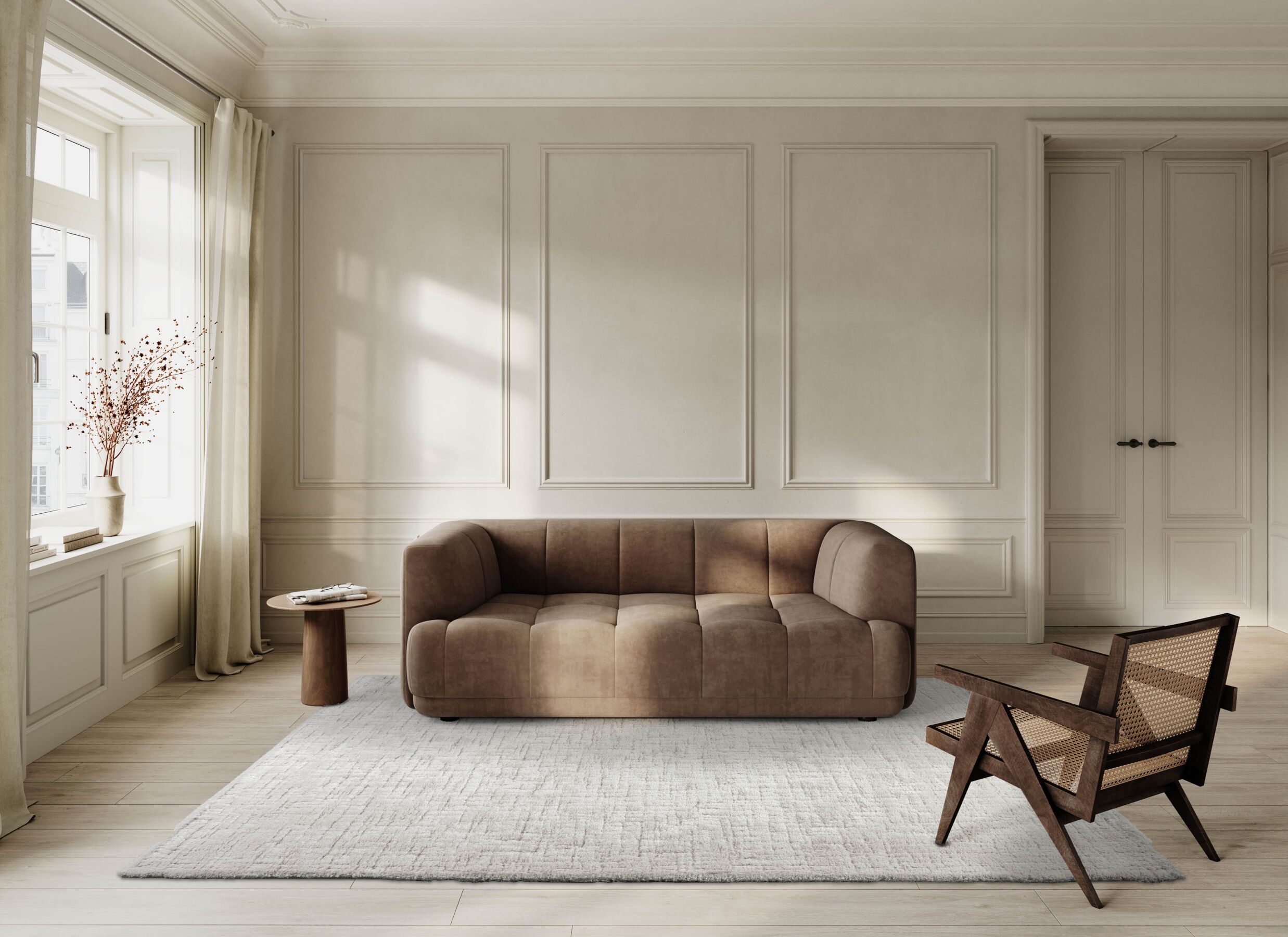 Sfeerfoto - Tapijt Madagaskar 160x230cm - polyester - wit