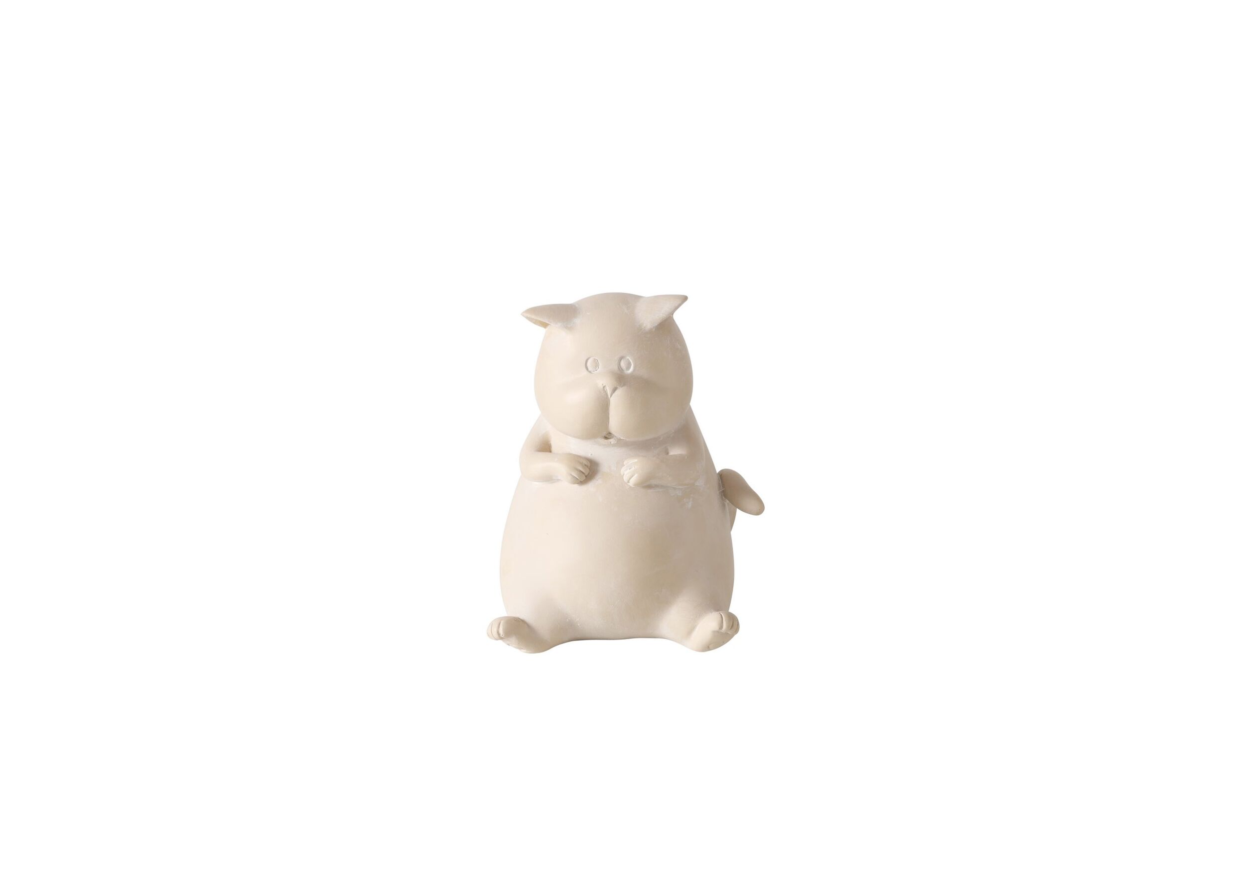 Aperçu - Statuette Catty H12,5cm - polystone - beige