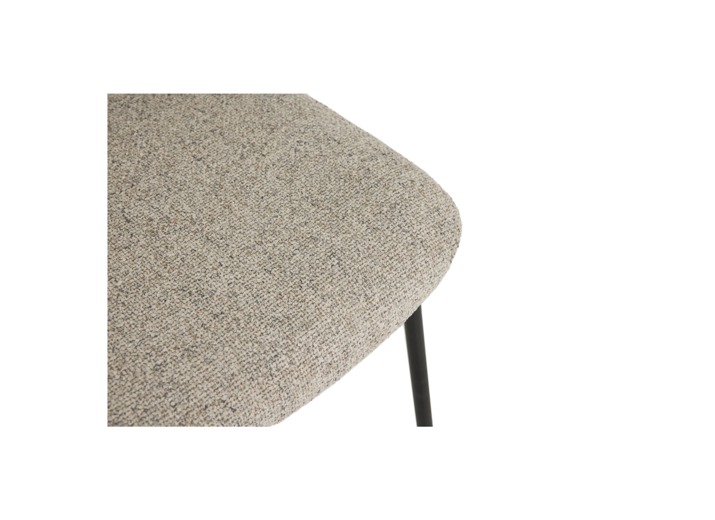 Detailfoto - Stoel Stone 48x52x81cm - stof - beige