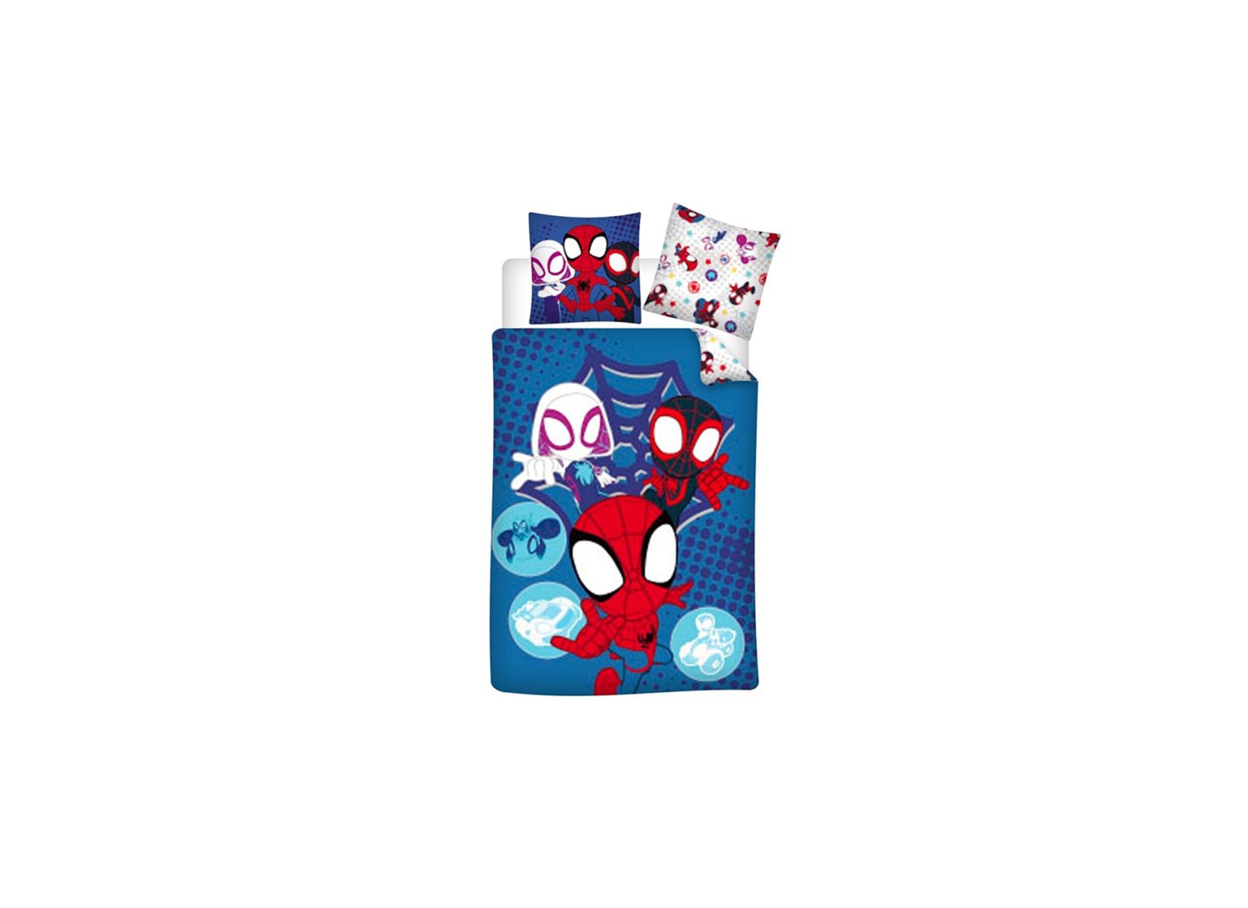 Hoofdfoto - Dekbedovertrek Spidey 140x200cm - polyester/katoen - blauw