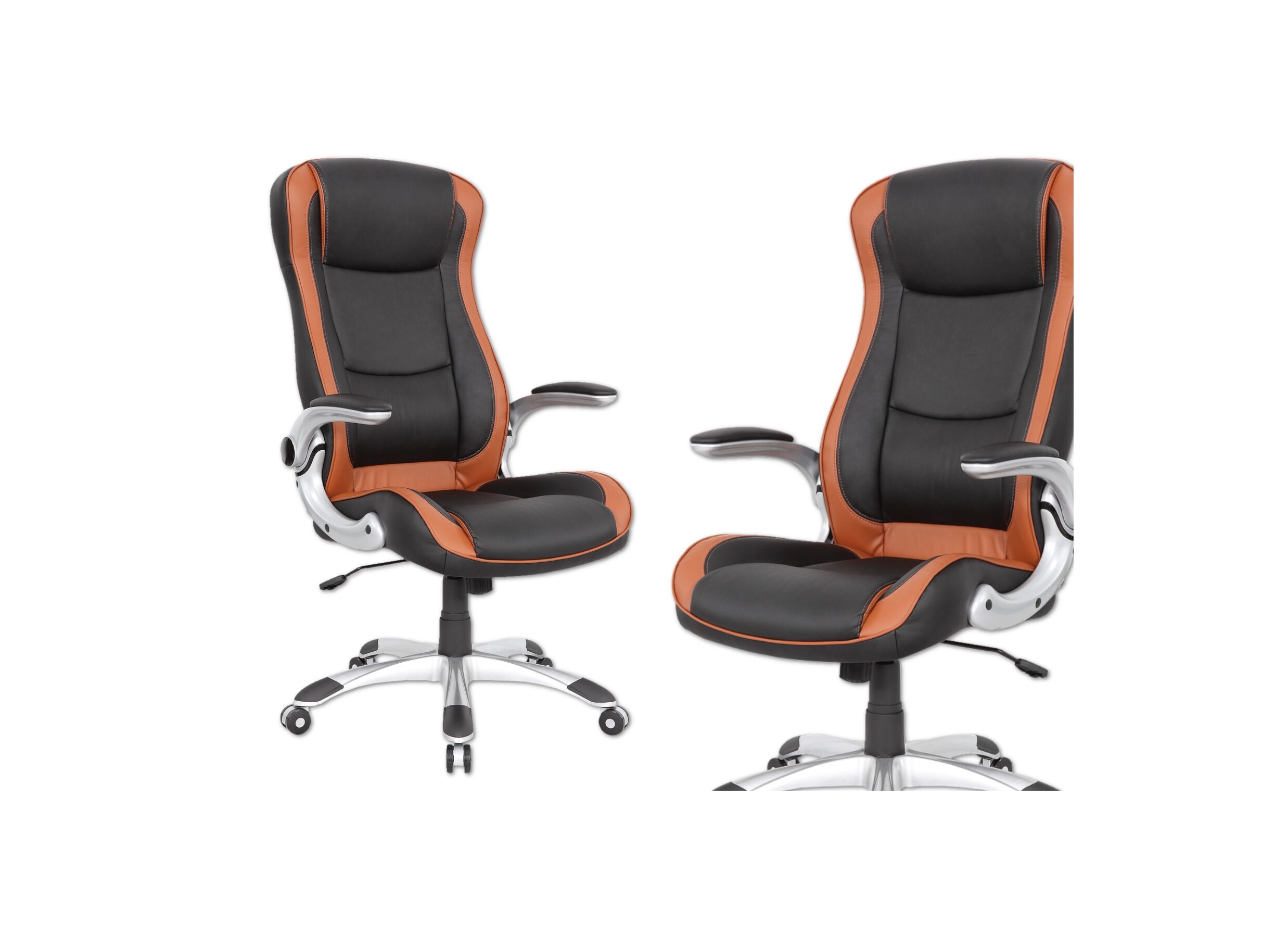Chaise de bureau Army noir brun - Chaise de bureau Army noir brun