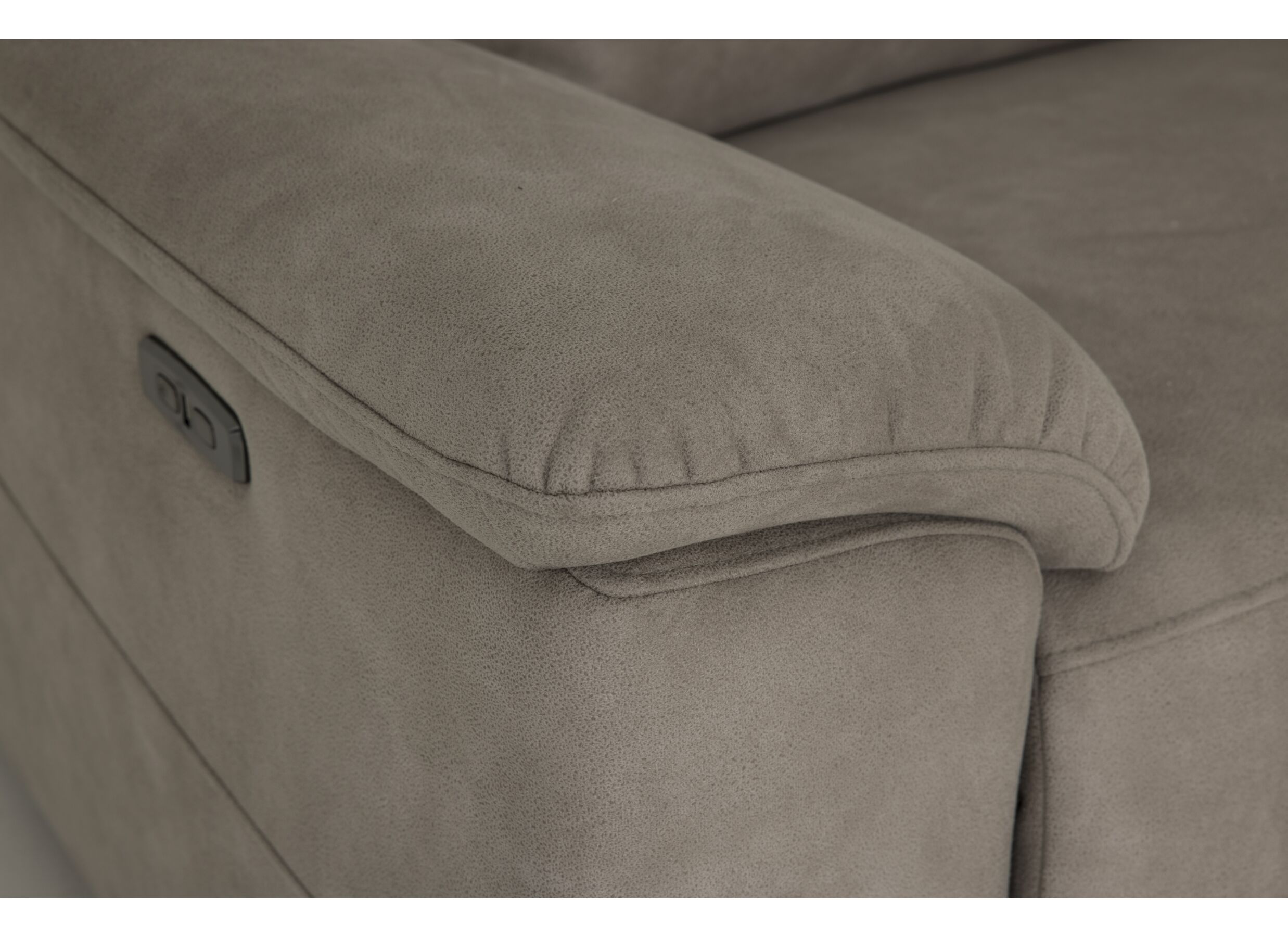 Zetel Grande 3+2-zit - stof - grijs met relax