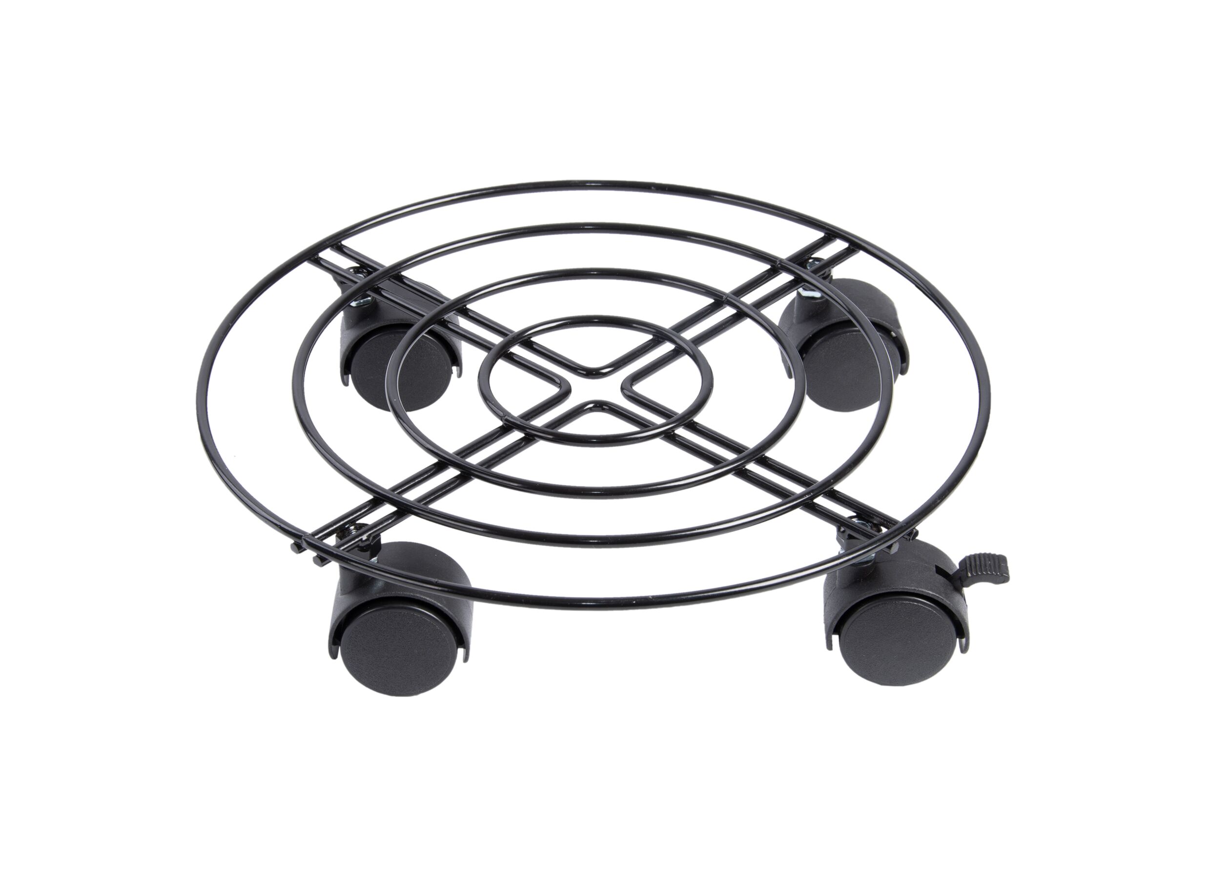 Plantenroller Ø28 - Plantenroller Ø28,4cm - metaal - zwart