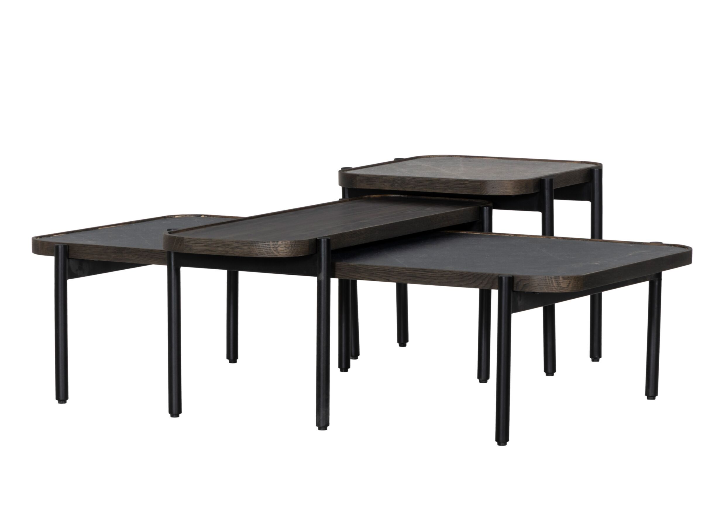 Indeling - Salontafel Trip 90x35cm - decor & laminaat - zwart