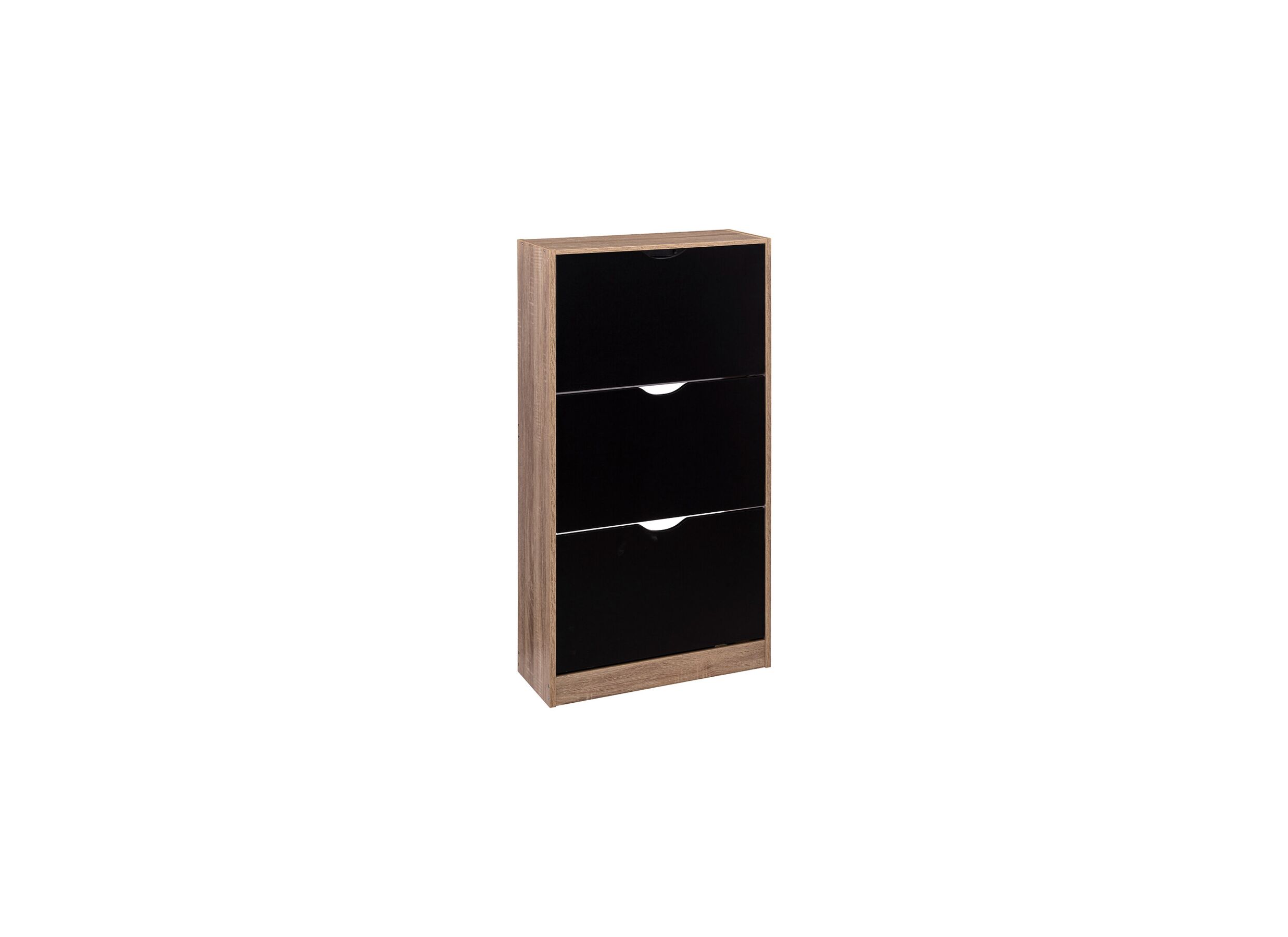 3x119 - Armoire à chaussures Noir 60x23,3x119,5cm