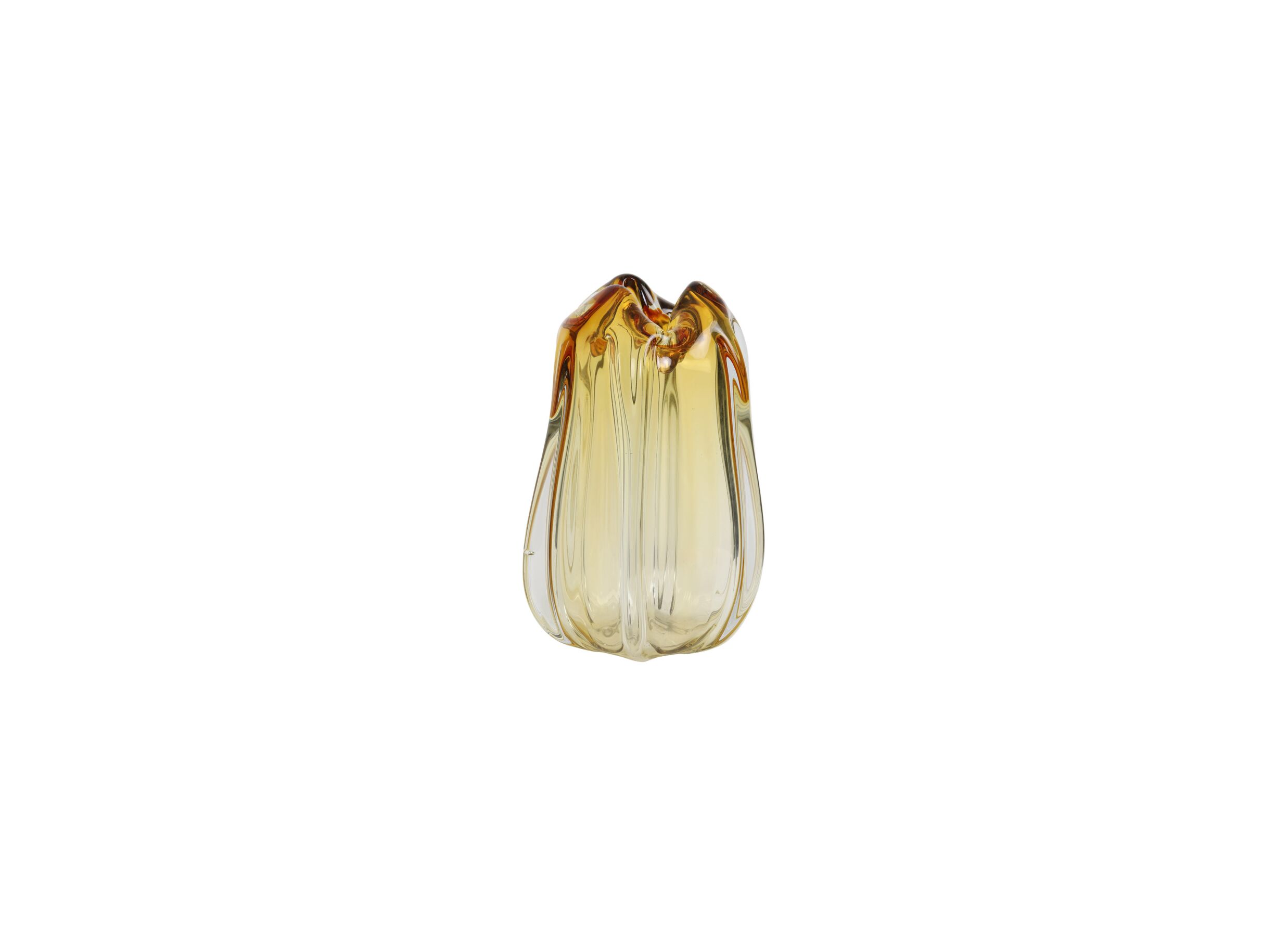Vaas Murela H30cm - glas - amber - Vase Murela H30cm - verre - ambre