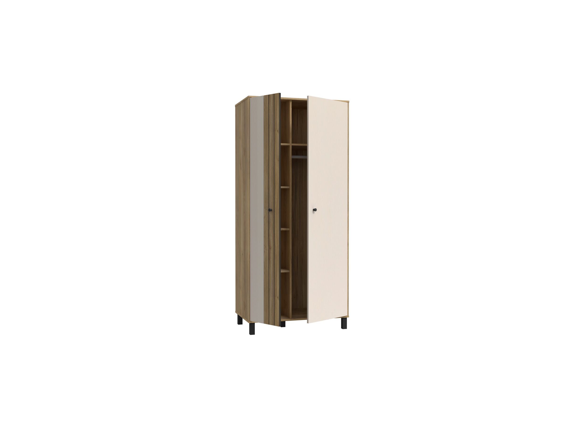Meuble d'entrée Killarney 88cm - décor - chêne mauvella/sable