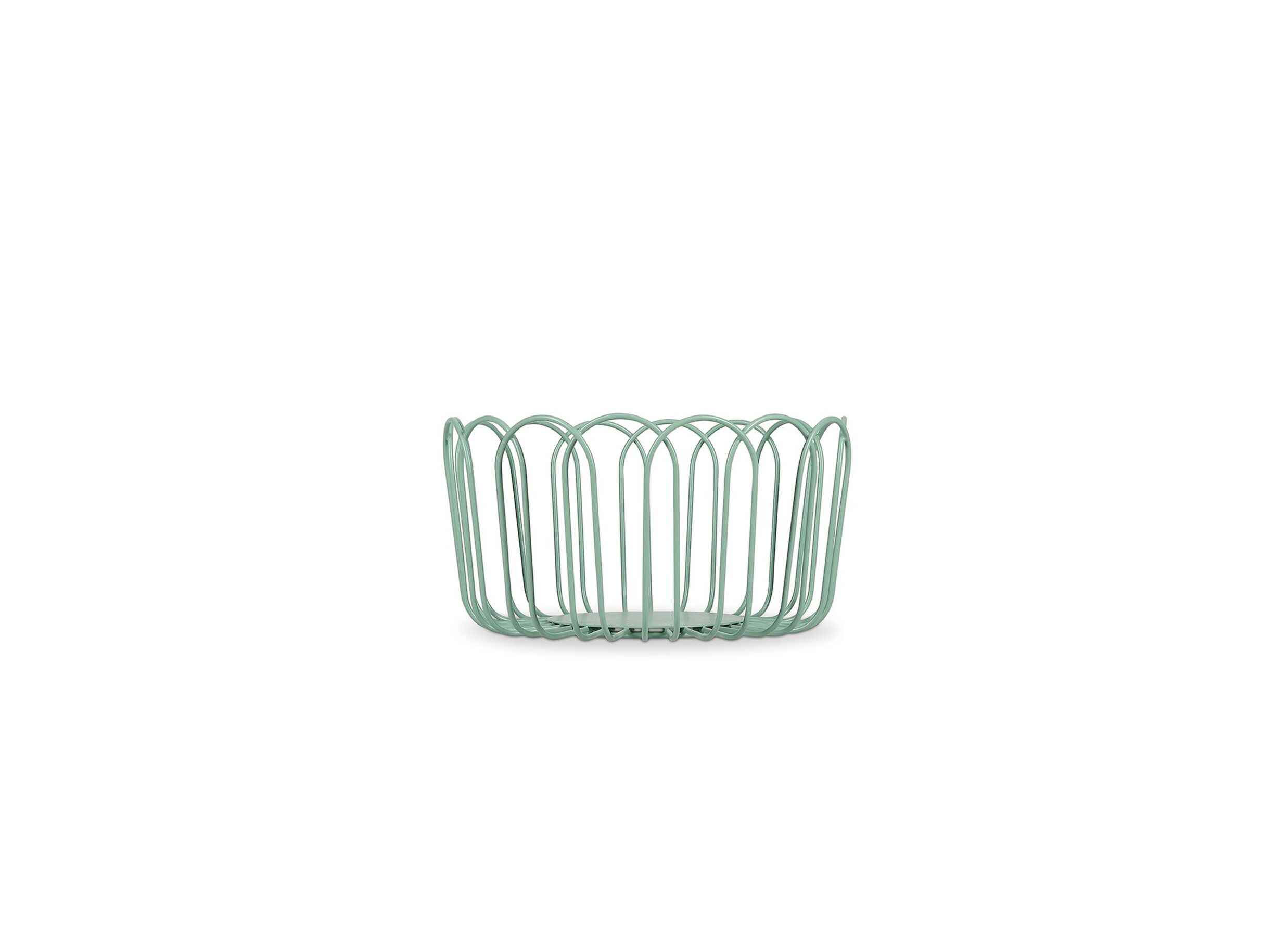 Fruitmand Flores Ø19x10cm - ijzer - groen - Fruitmand Flores Ø19x10cm - ijzer - groen