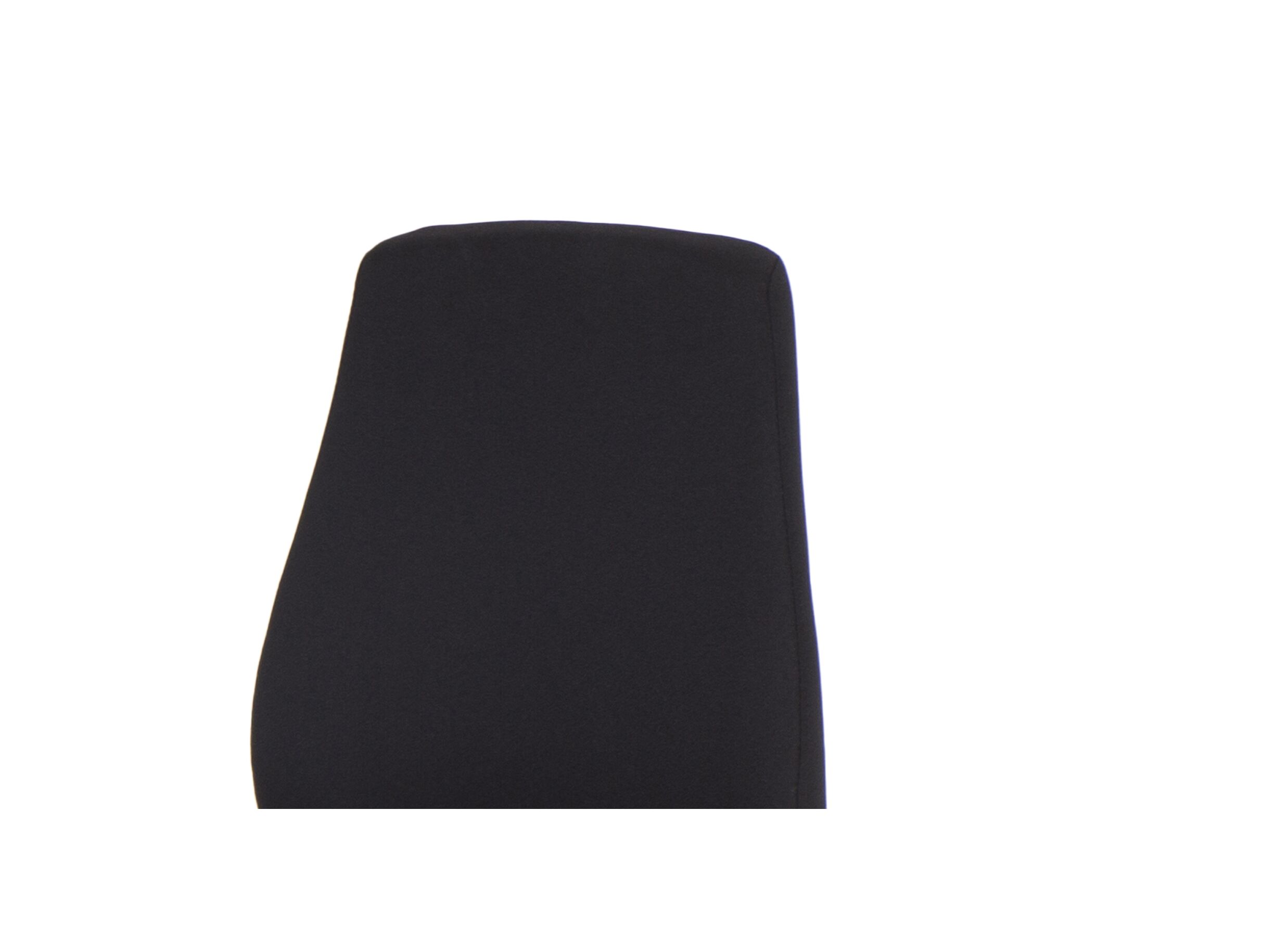 Chaise de bureau Sigmund 47x49x107cm - tissu - noir