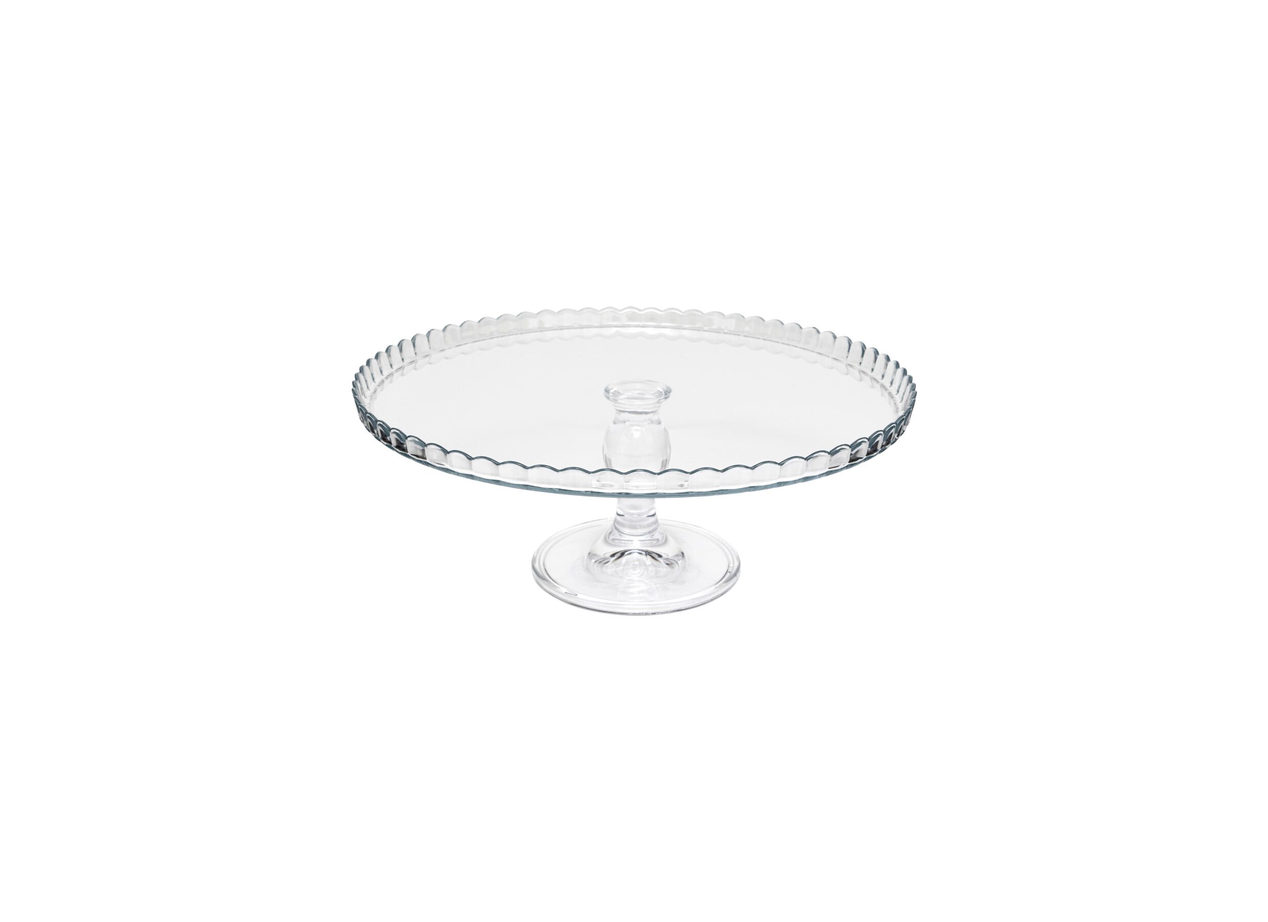 Plus Important - Plat à tarte Lara Ø32x12cm - verre - transparent