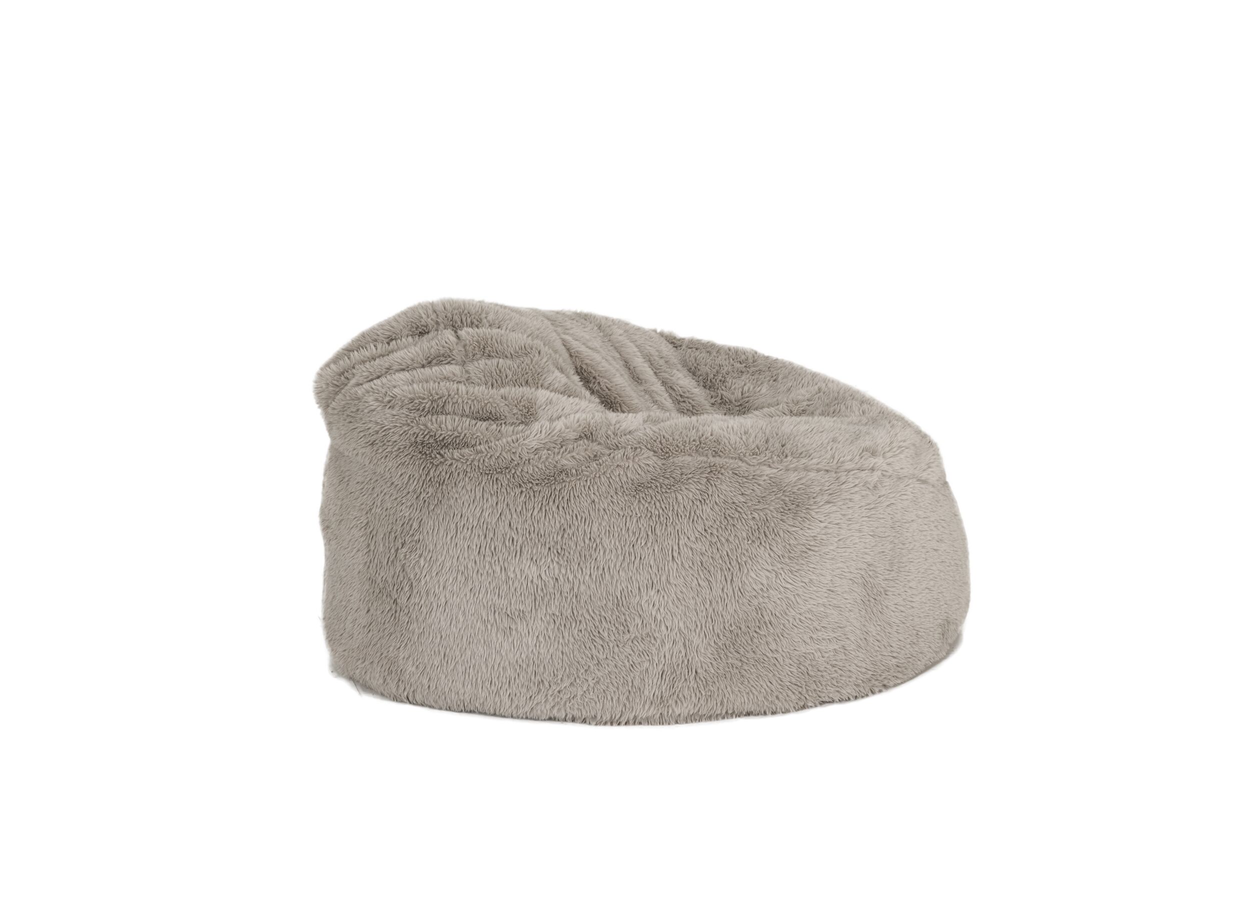 Aperçu - Pouf poire Colorado Mika tissu - taupe