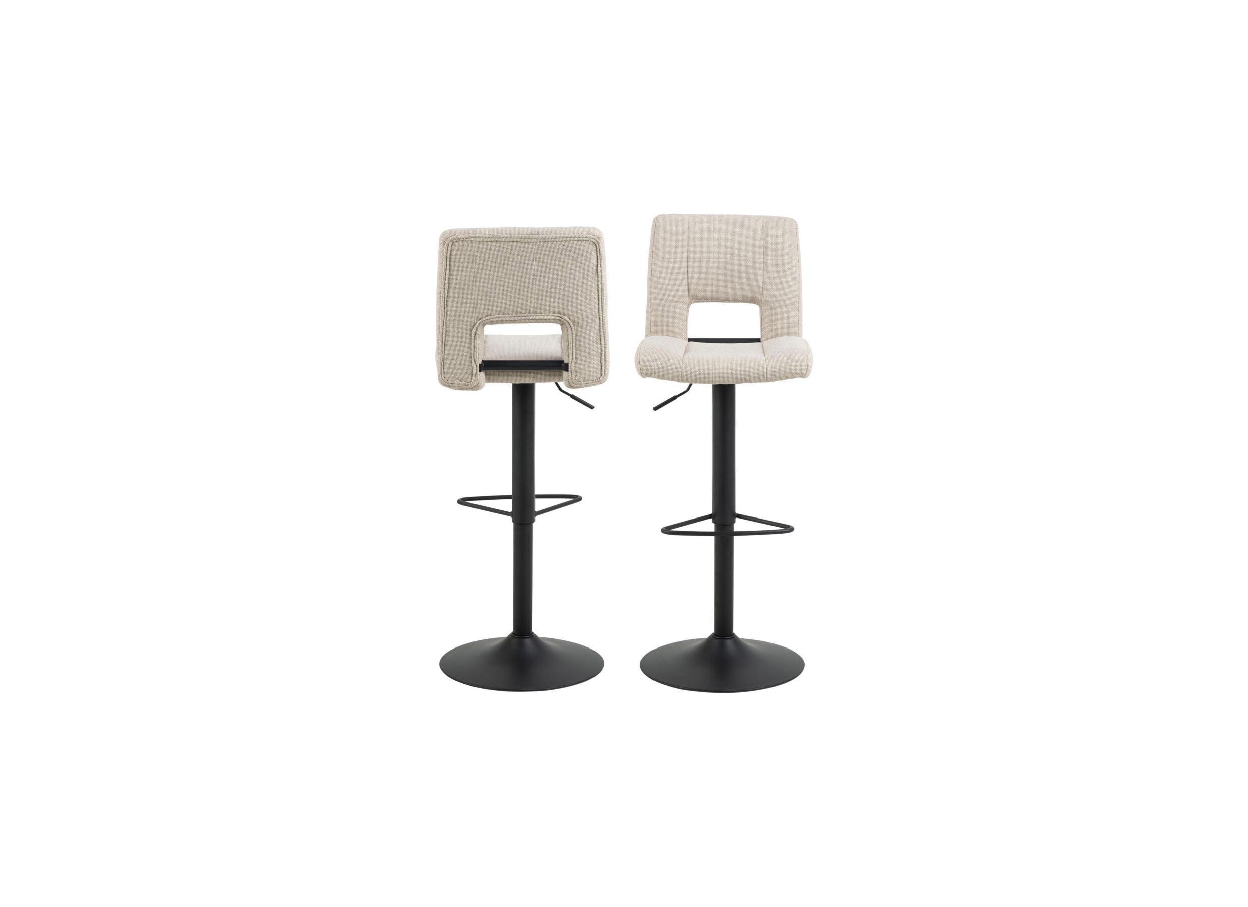 Overzichtsfoto - Barstoel ZH62-83cm - stof - beige