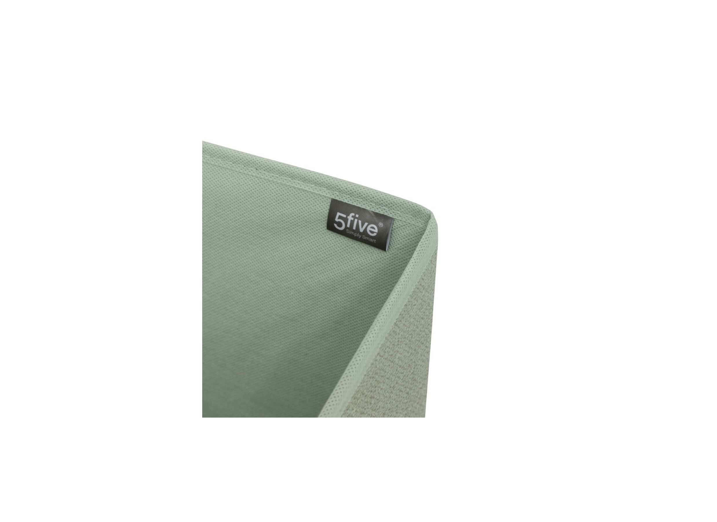 Detail - Boite de rangement 31x31cm - tissu - vert sauge