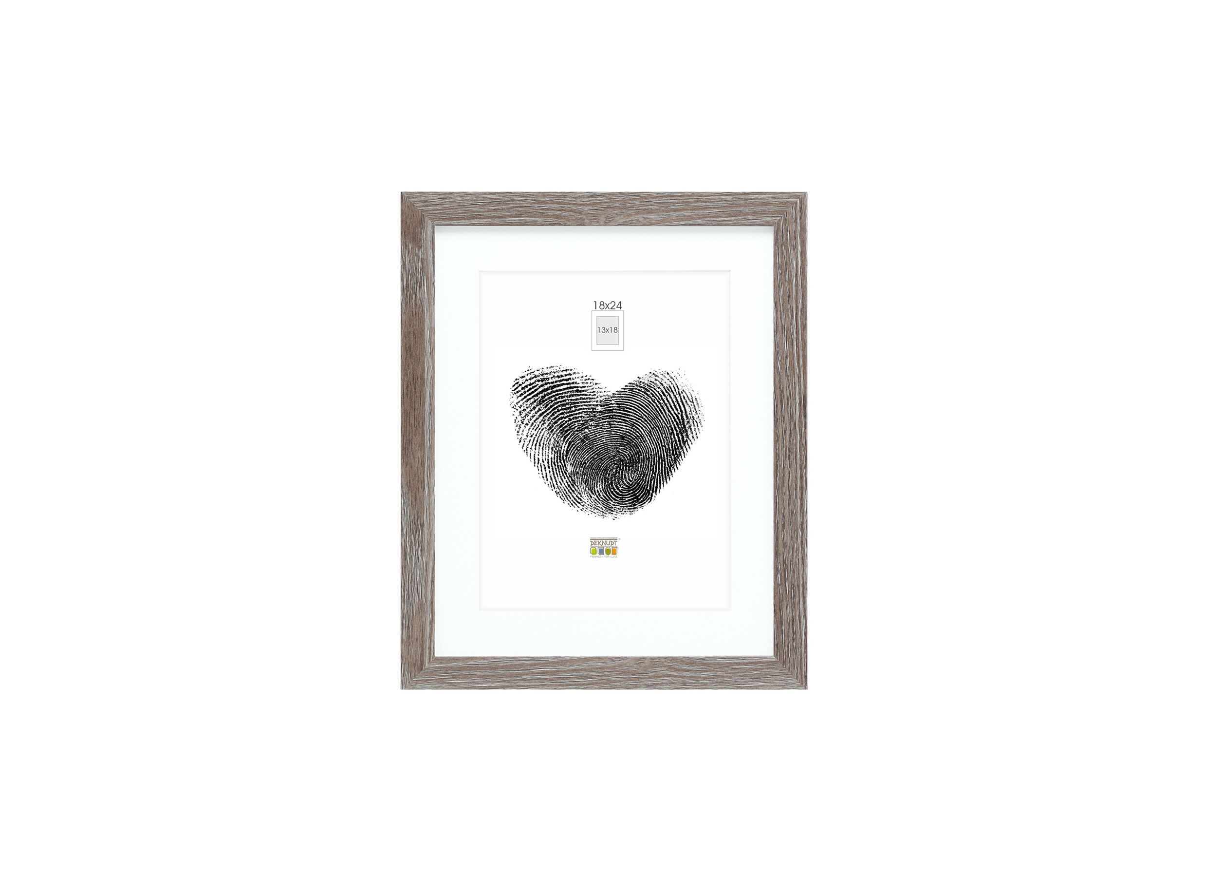 Cadre photo 18x24cm - Cadre photo 24x18cm - verre - gris
