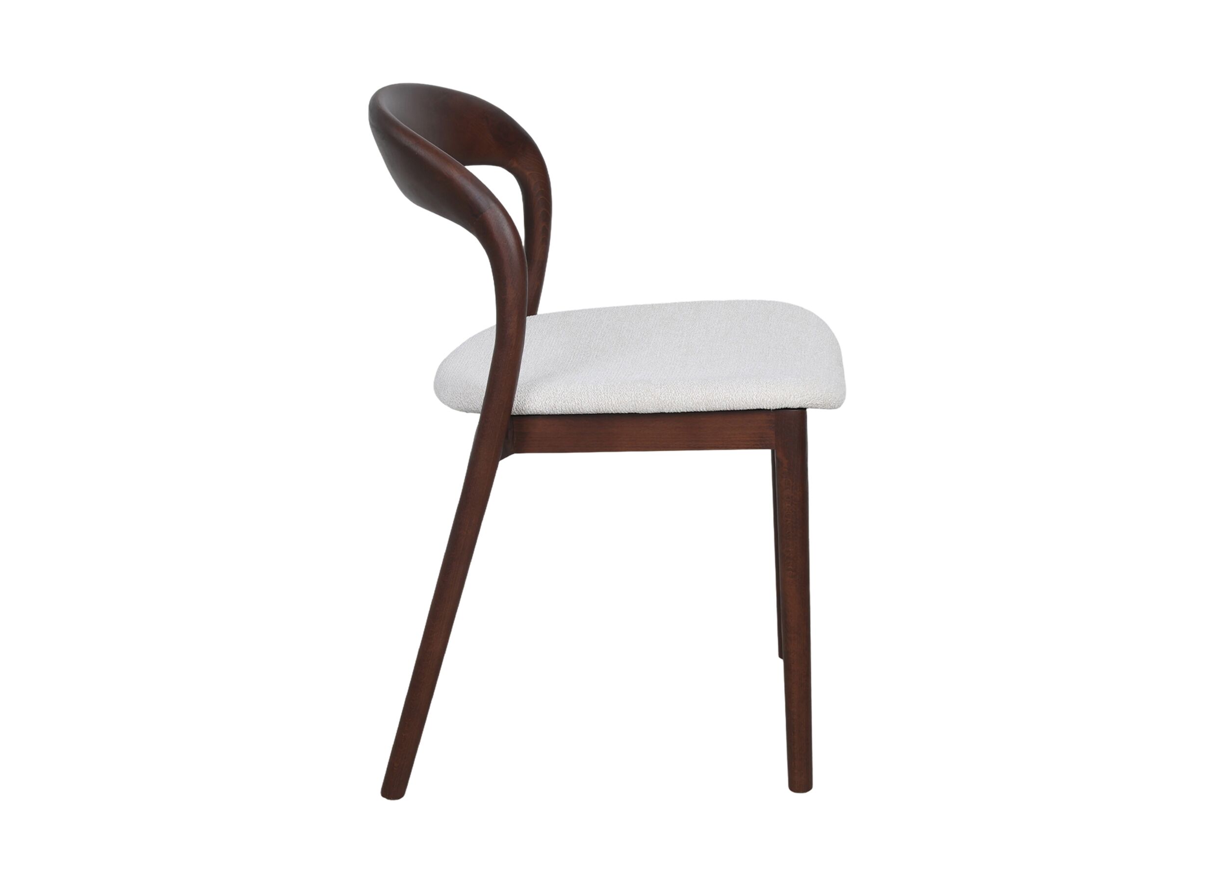 Overzichtsfoto - Stoel Pedro 49,5x57x77,5cm - beuk massief - dark walnut