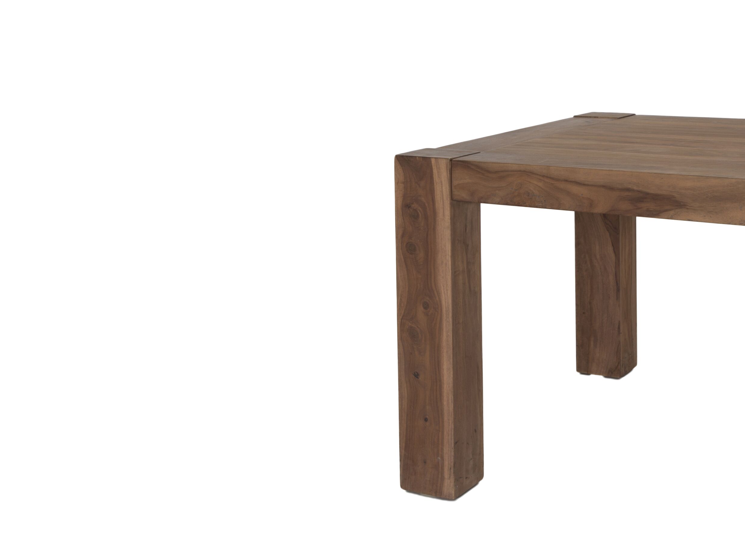 Table Carbone 200x100cm - sheesham massif - naturel