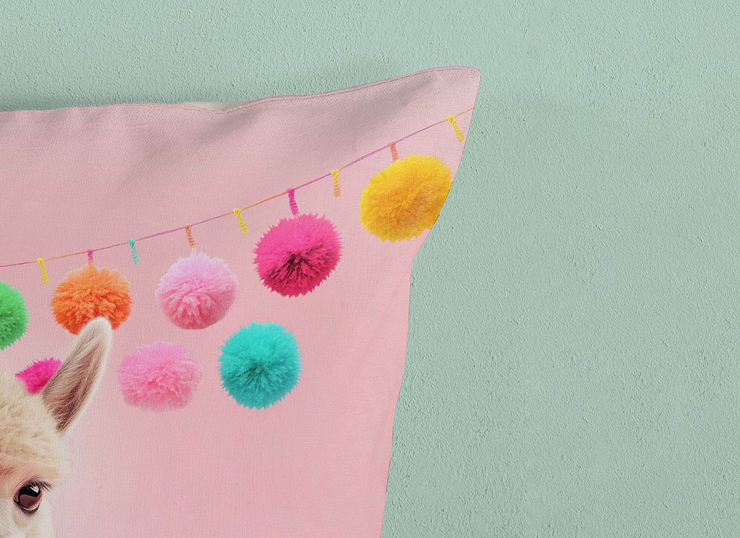 Detail - Housse de couette Relaxing 140x220cm - microfibre - rose
