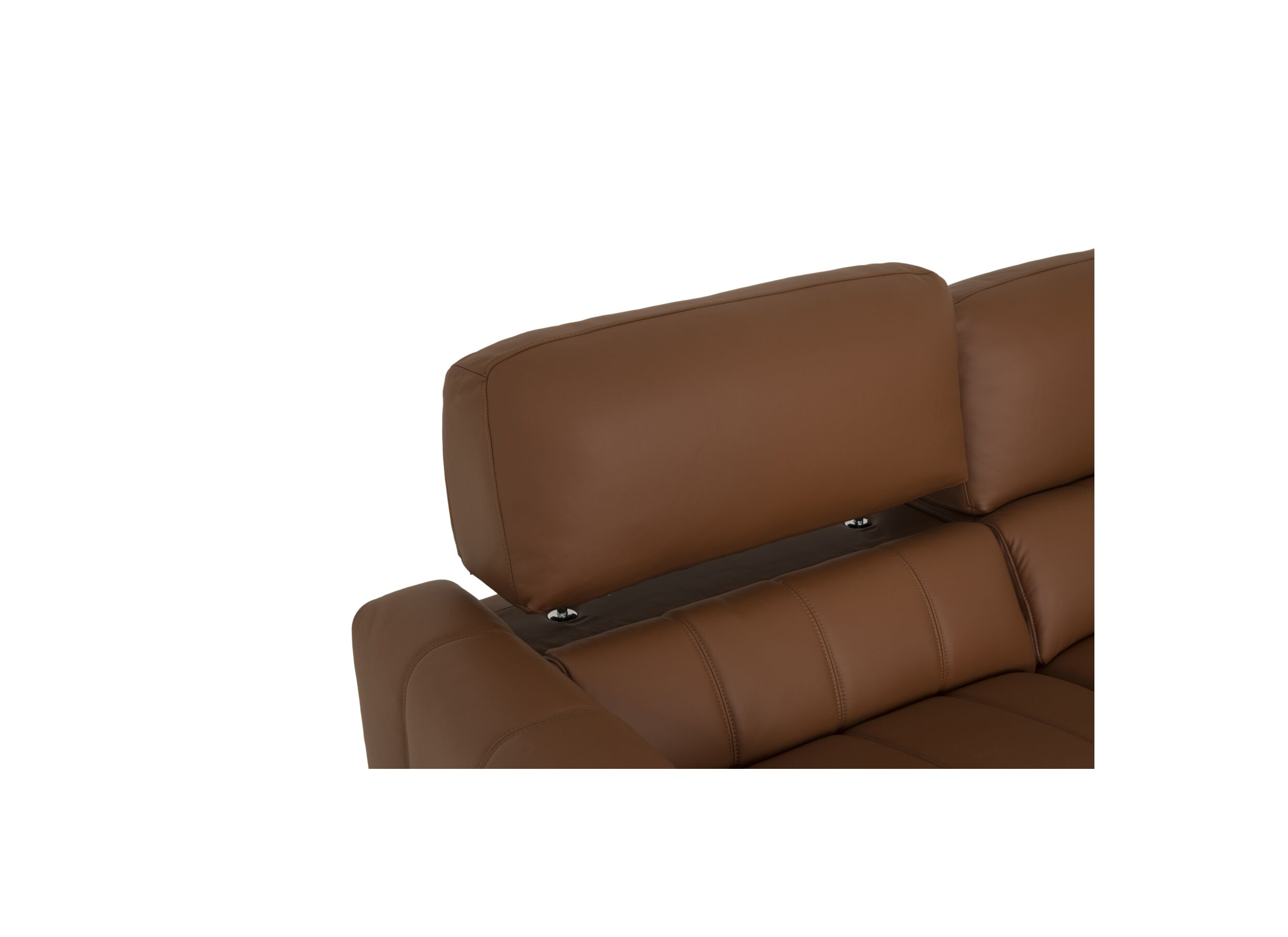 Detailfoto - Zetel Shak-Bis 2,5+2-zit - leder - warm bruin met relax