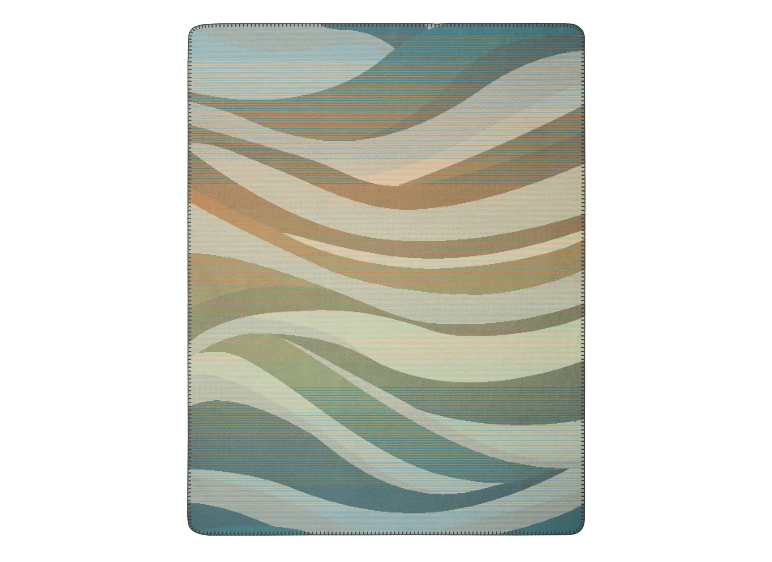 Plaid Nordic Flow 150x200cm - katoen & polyacryl - multicolor - Plaid Nordic Flow 150x200cm - katoen & polyacryl - multicolor