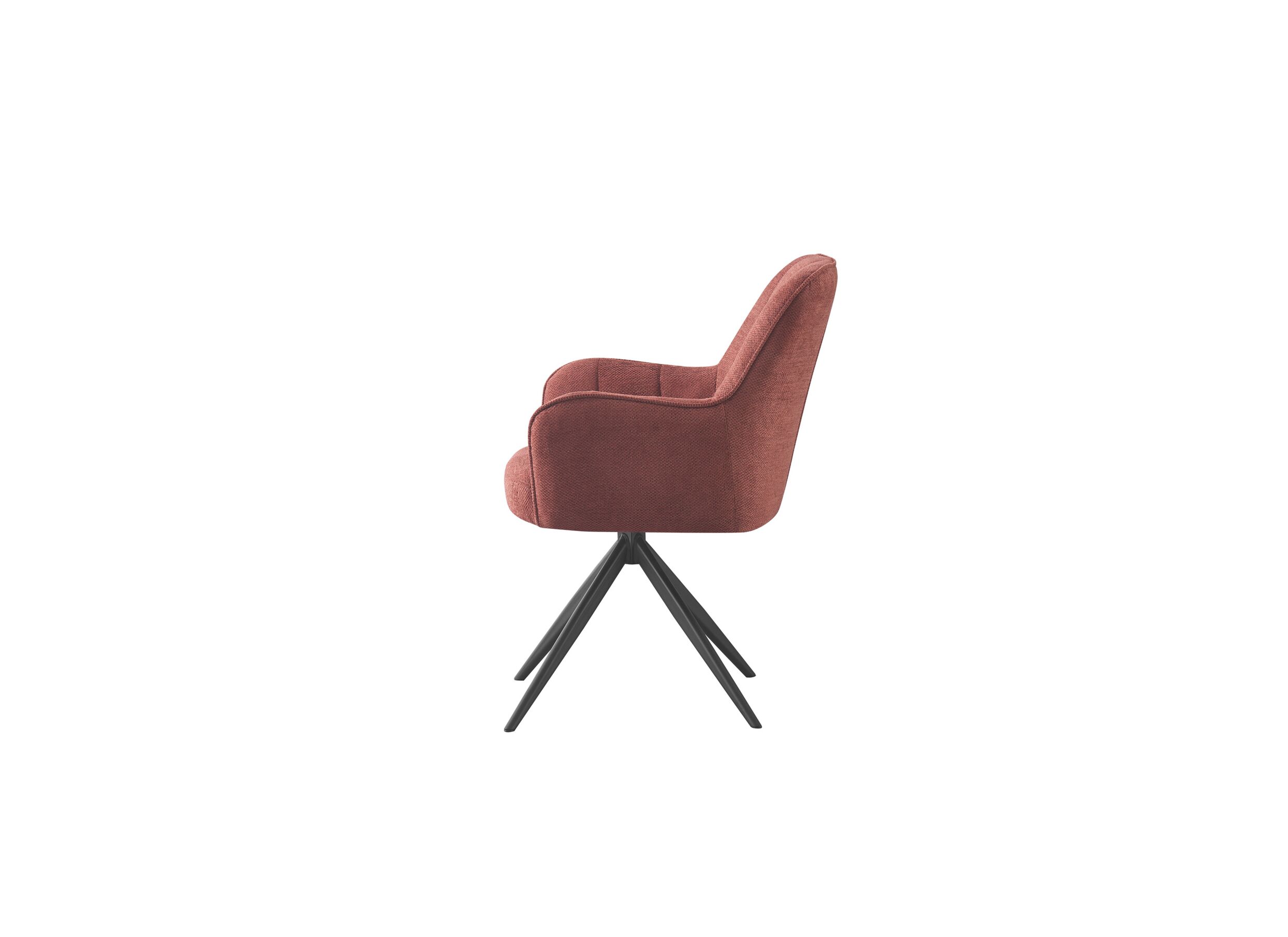 Draaistoel Bonzo 59x58x88cm - stof - rood