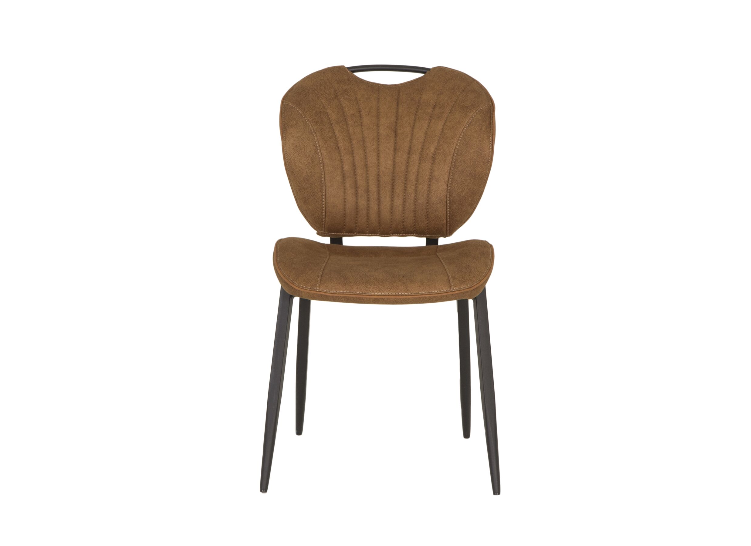 Chaise Jim 49x62x87cm - tissu - luxor cognac