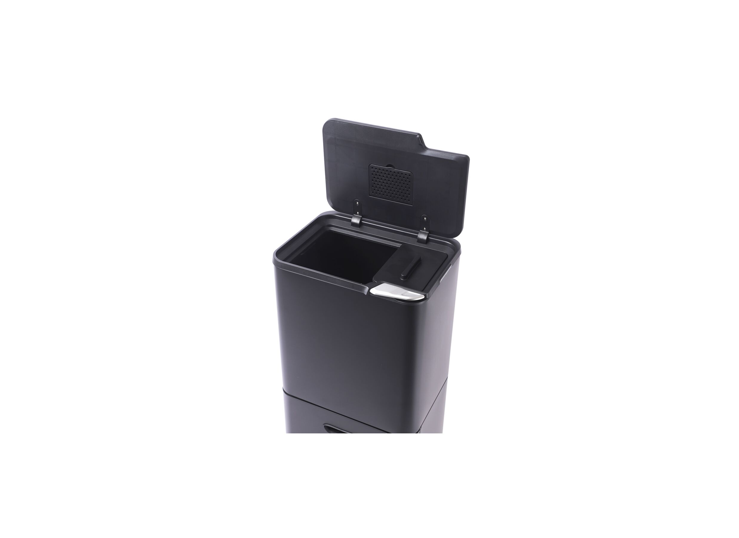 Detailfoto - Vuilnisbak met opbergvak Giant 3L+33L+27L zwart