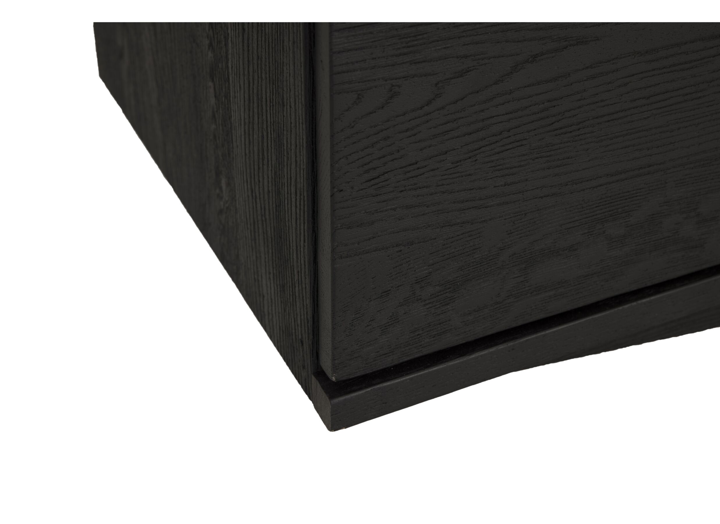 Dressoir Mauri 240cm - eik massief & decor - zwart