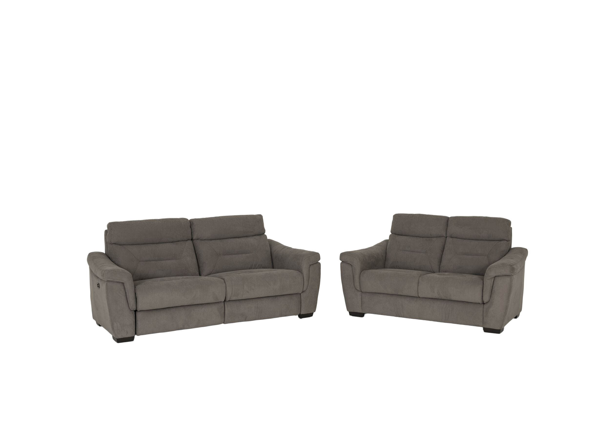 Hoofdfoto - Zetel Notch 2,5+2-zit - stof - donkergrijs met relax