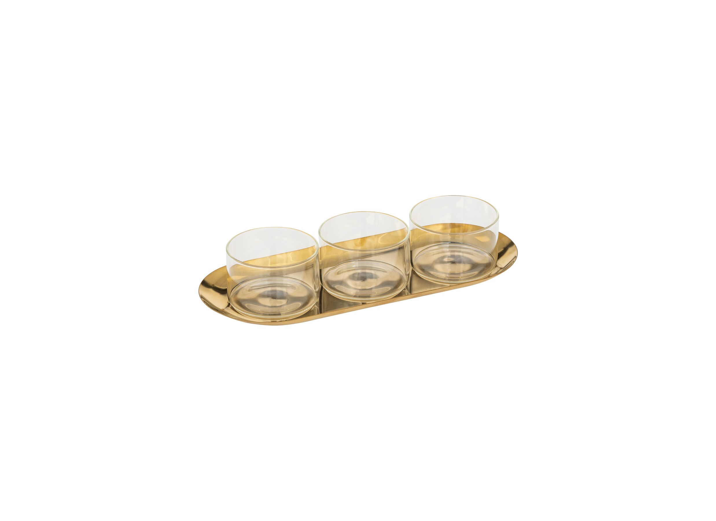 Aperoset Herfst 30x12x5cm - glas & roestvrij staal - goud - Aperoset Herfst 30x12x5cm - glas & roestvrij staal - goud