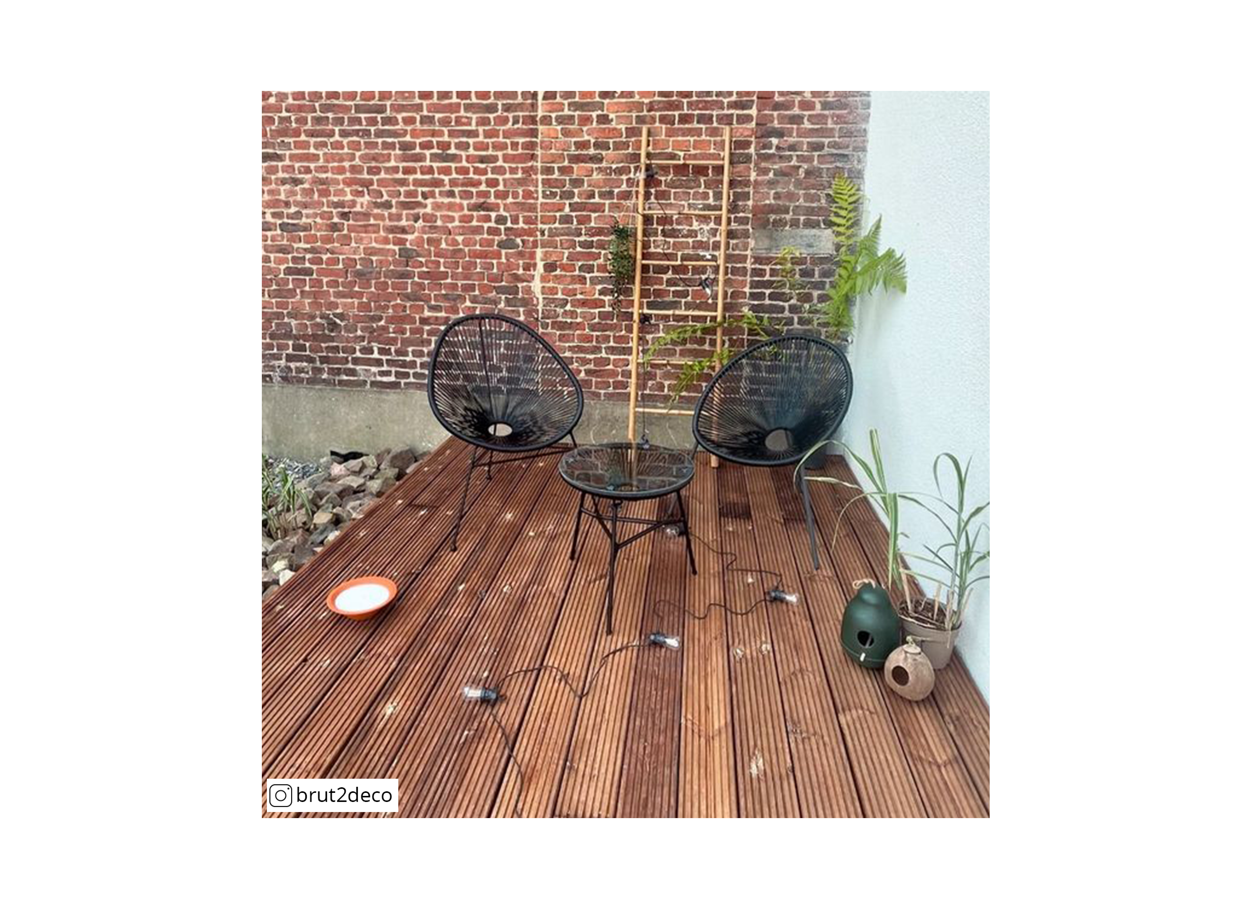 Foto ambiance - Fauteuil Selva 72x81x88cm - rotin - noir