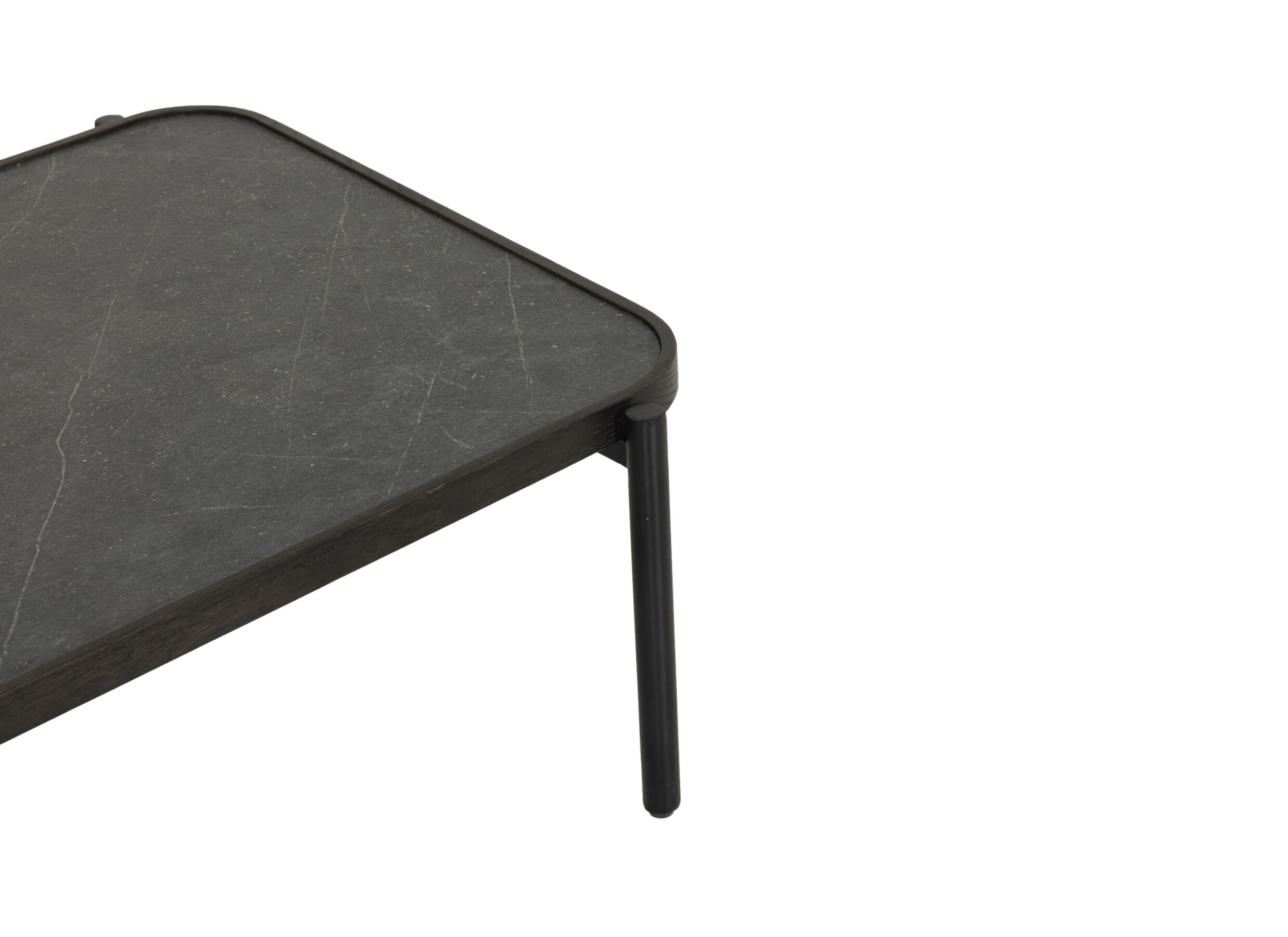 Detail - Table basse Trip 120x65cm - décor & stratifié - noir
