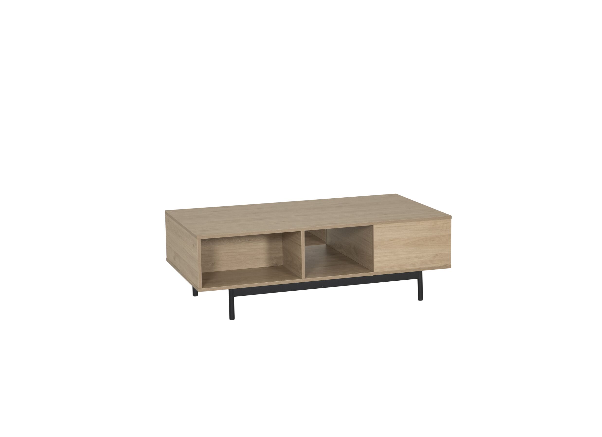 Plus Important - Table basse Token 130x170cm - décor - chêne avec rangemant