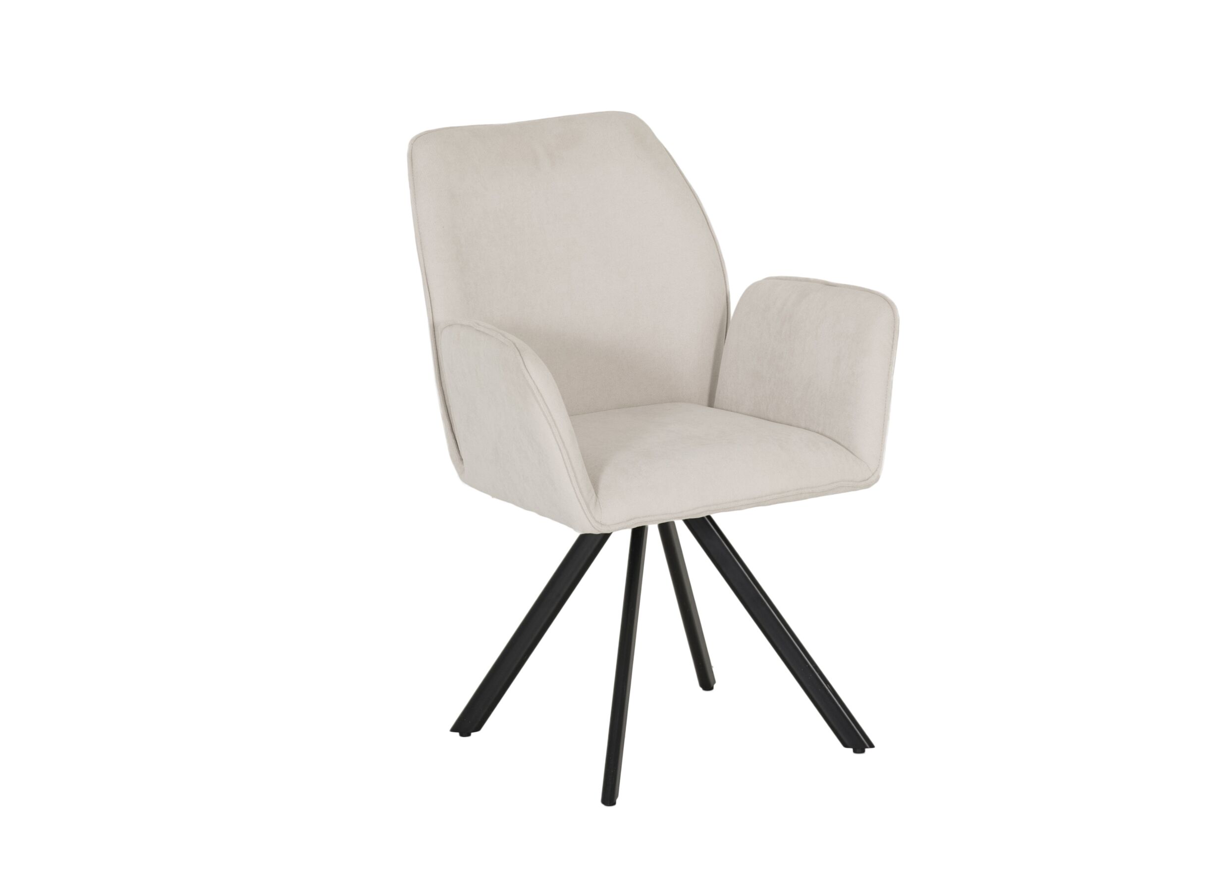 Hoofdfoto - Draaistoel Hanna 68,5x62x90cm - stof - beige