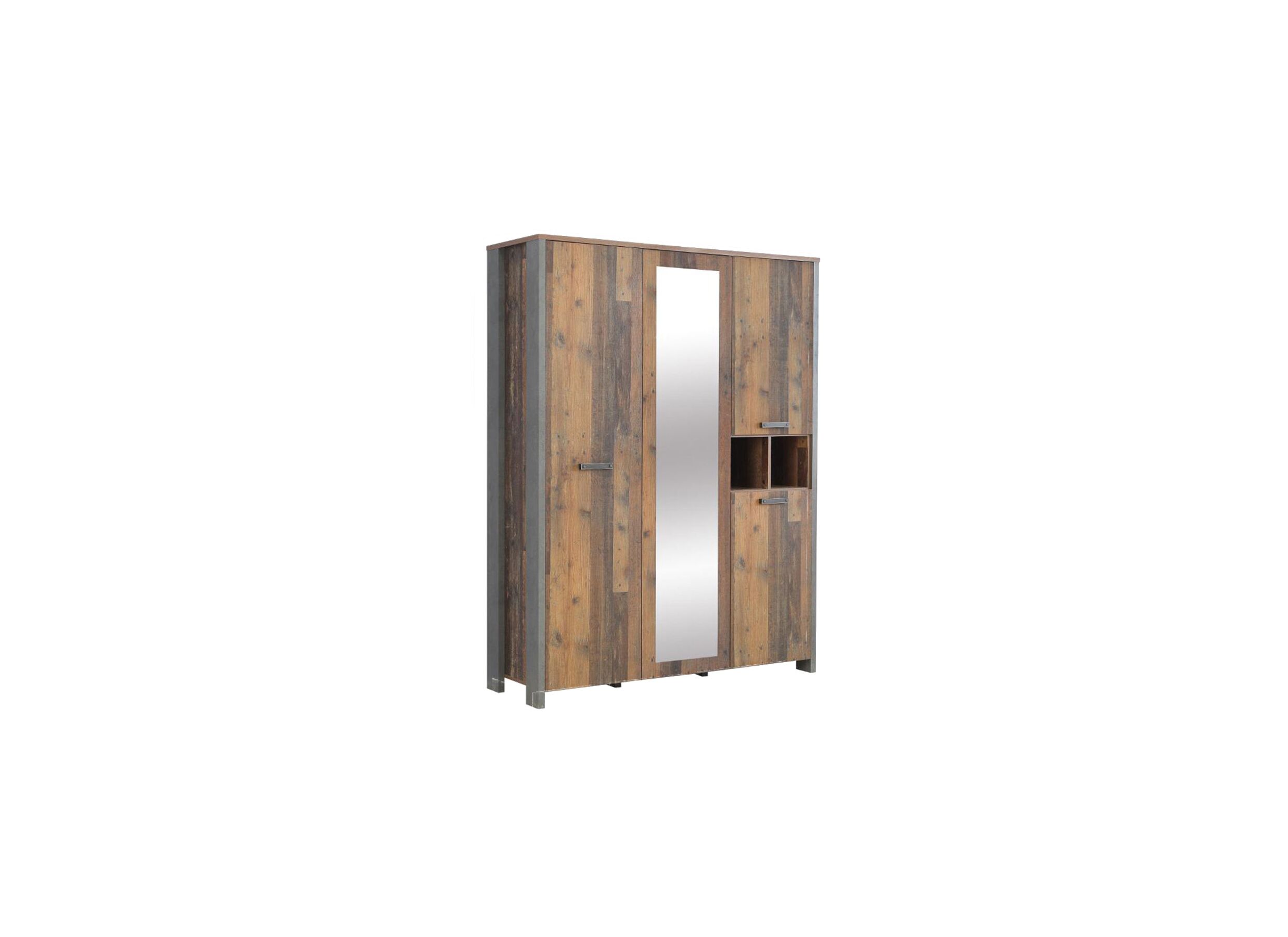 Garde-robe 156cm - Garde-robe Clif 156cm - décor - old wood/béton