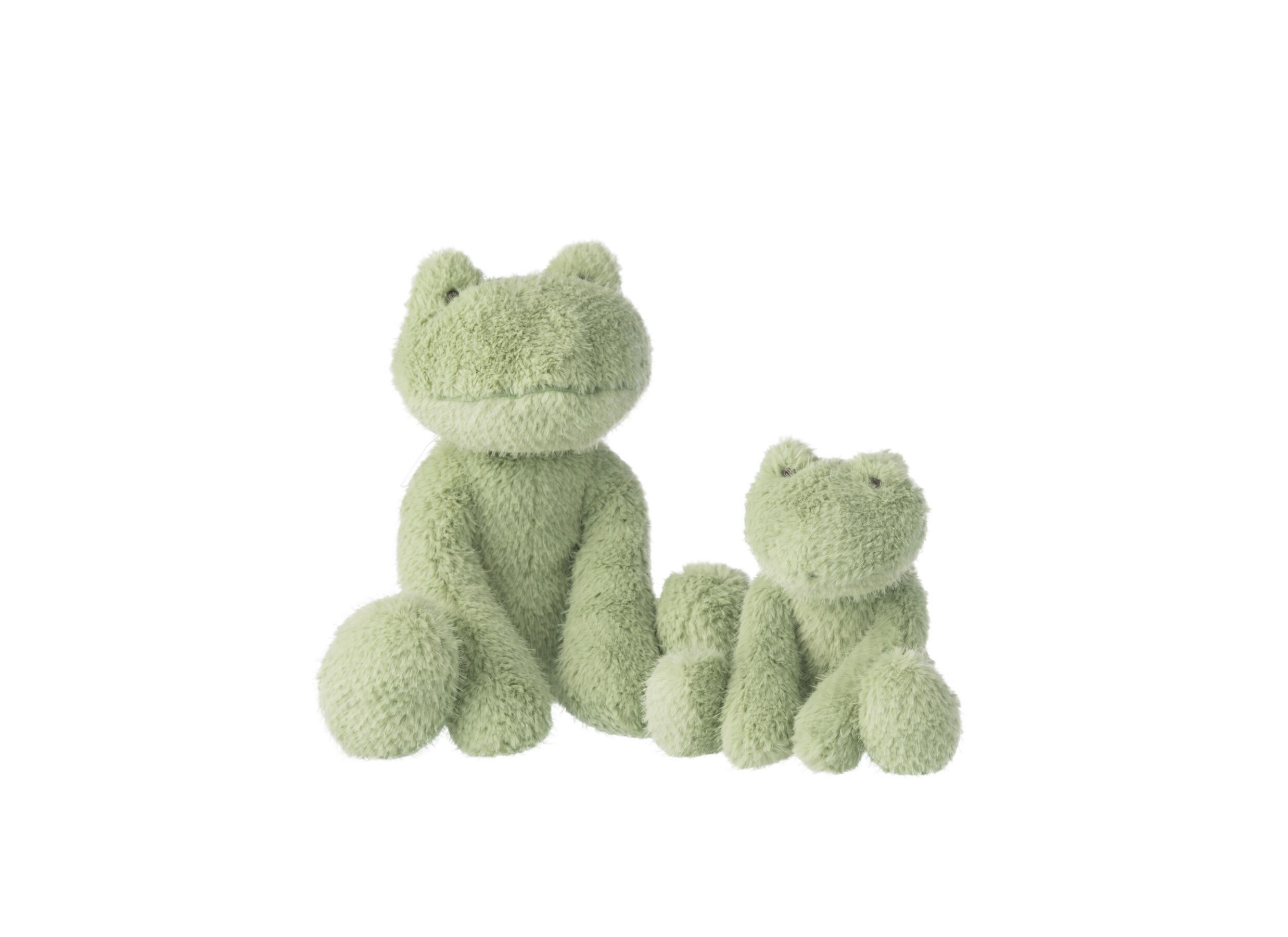Photo ensemble - Peluche Grenouille H30cm - polyester - vert menthe