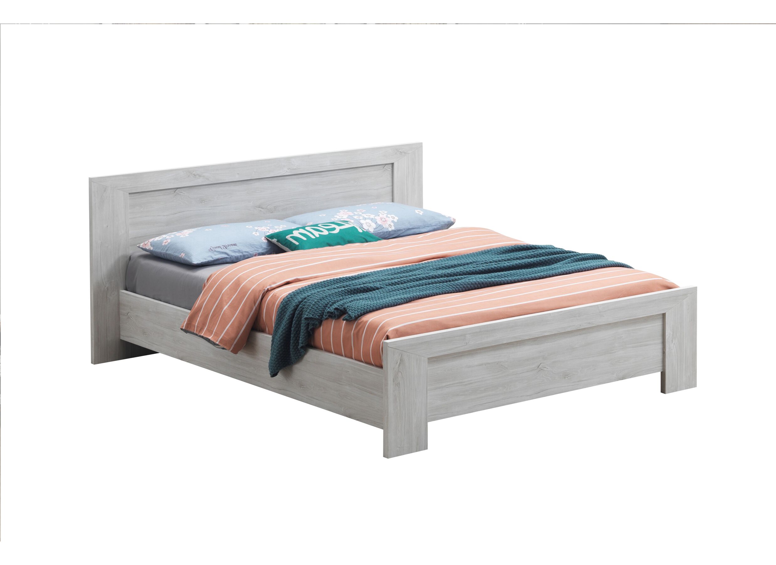 Bed Elvis 160x200cm - decor - witte eik