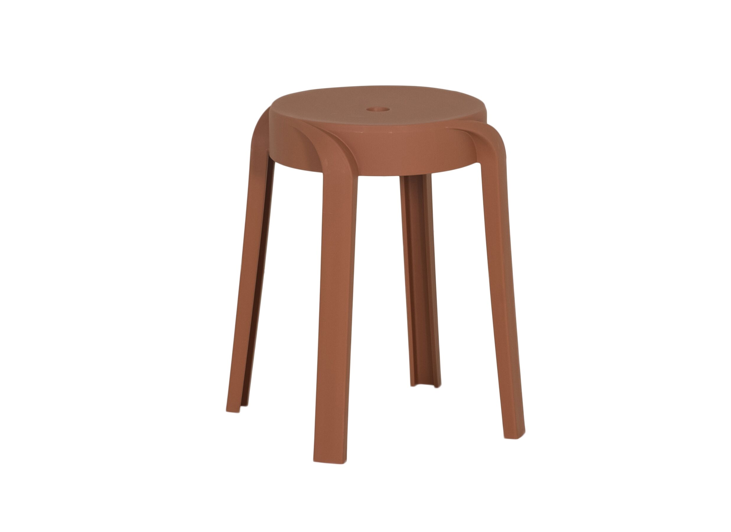 Kruk June 43 - Tabouret June 43,5x44,5x55,5cm - polyethylène - terracotta