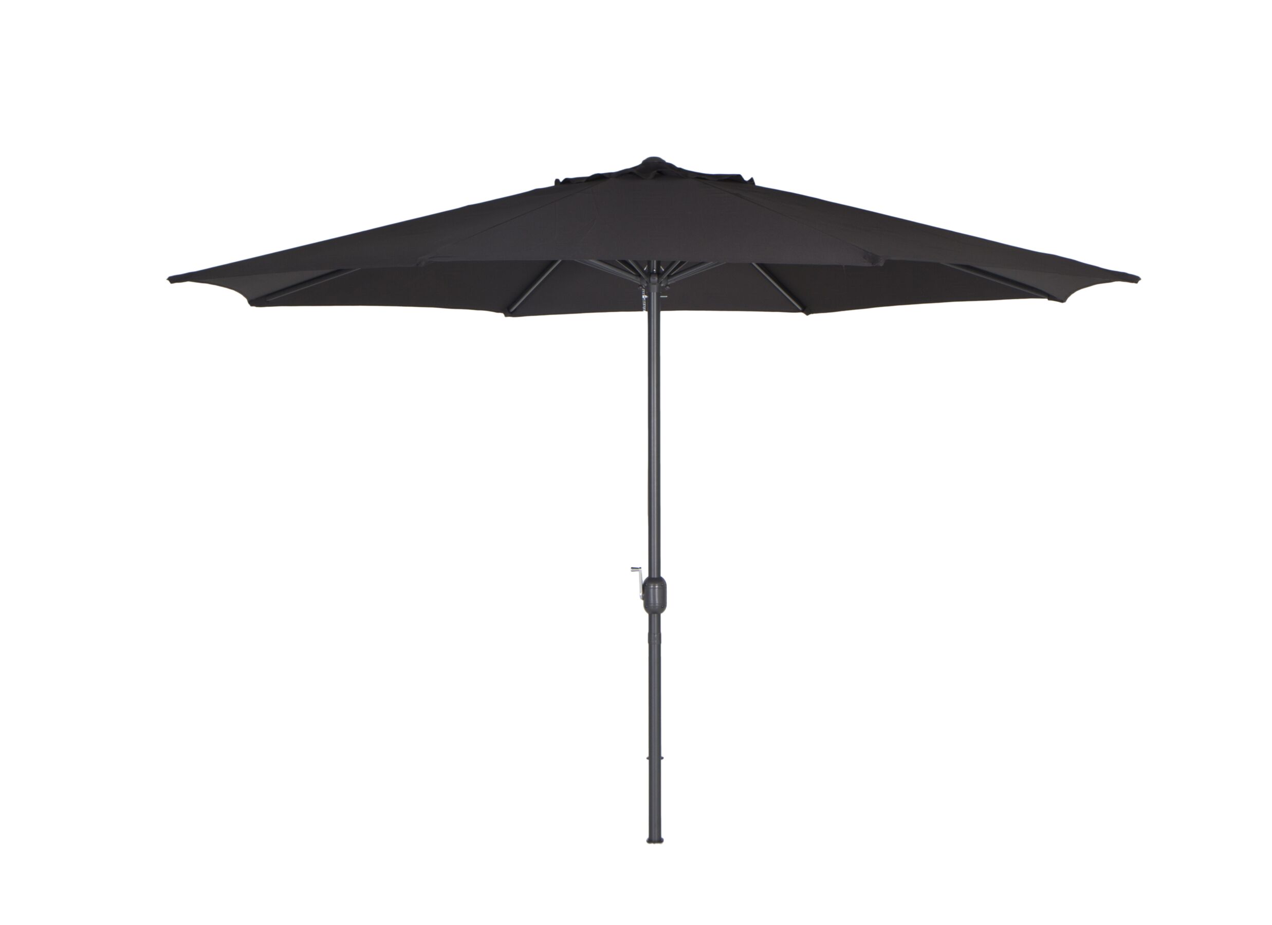 Parasol Nerissa Ø350cm zwart met beschermhoes - Parasol Nerissa Ø350cm zwart met beschermhoes