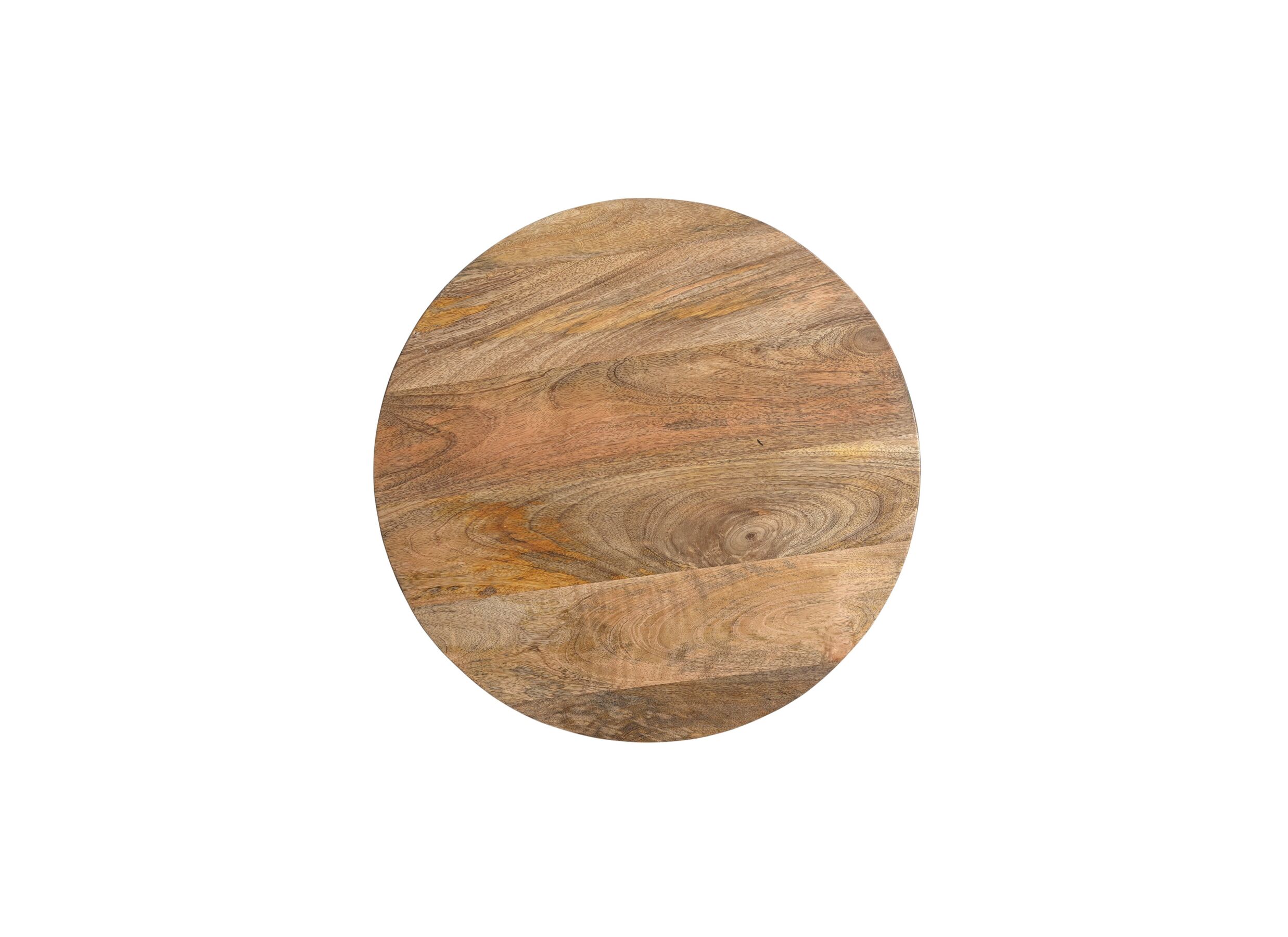 Table basse Zephyra mangue solide rond lot de 2