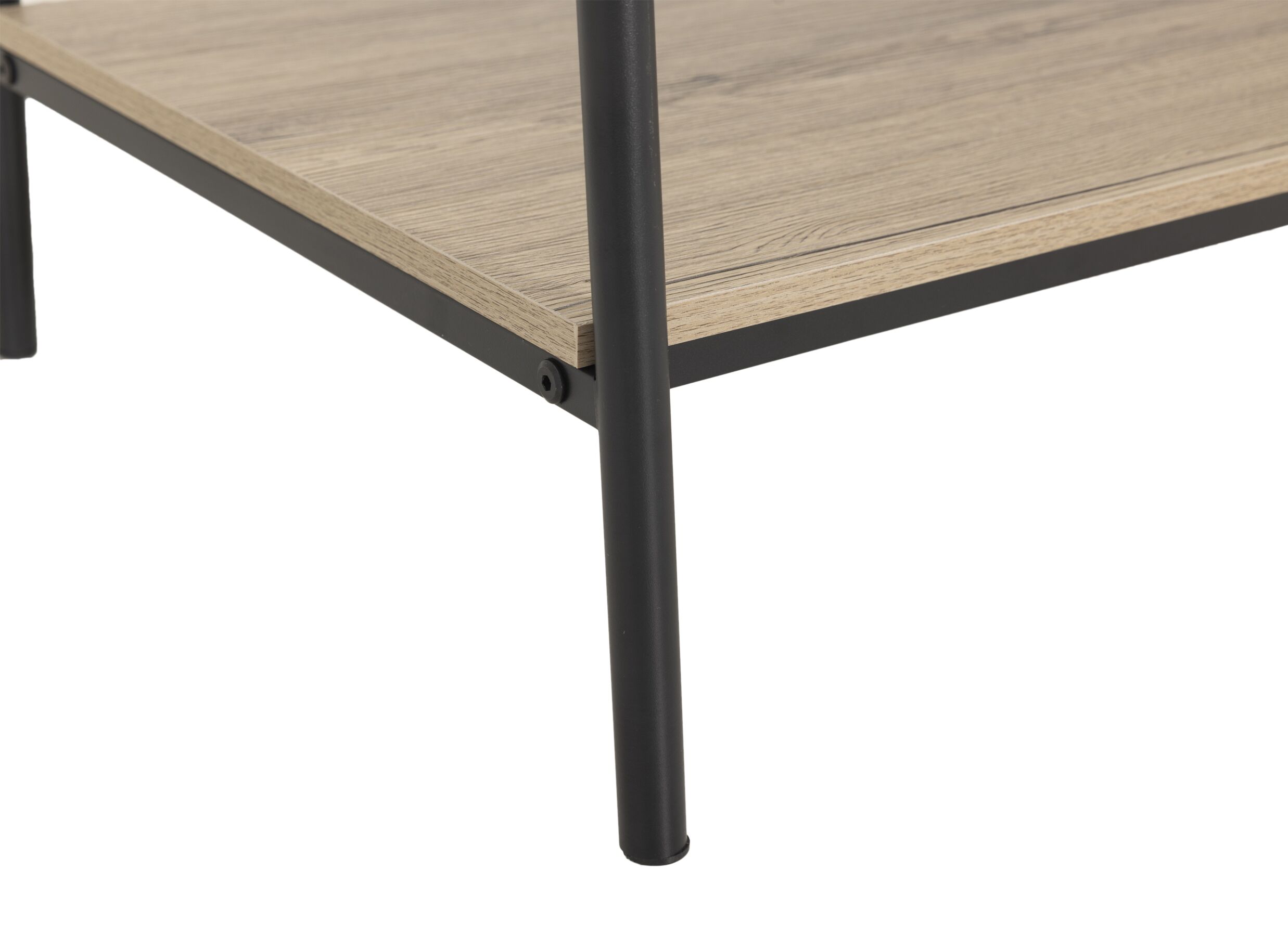 Detailfoto - Kledingrek Hive 95,5x46x165cm - decor & metaal - white ash & zwart