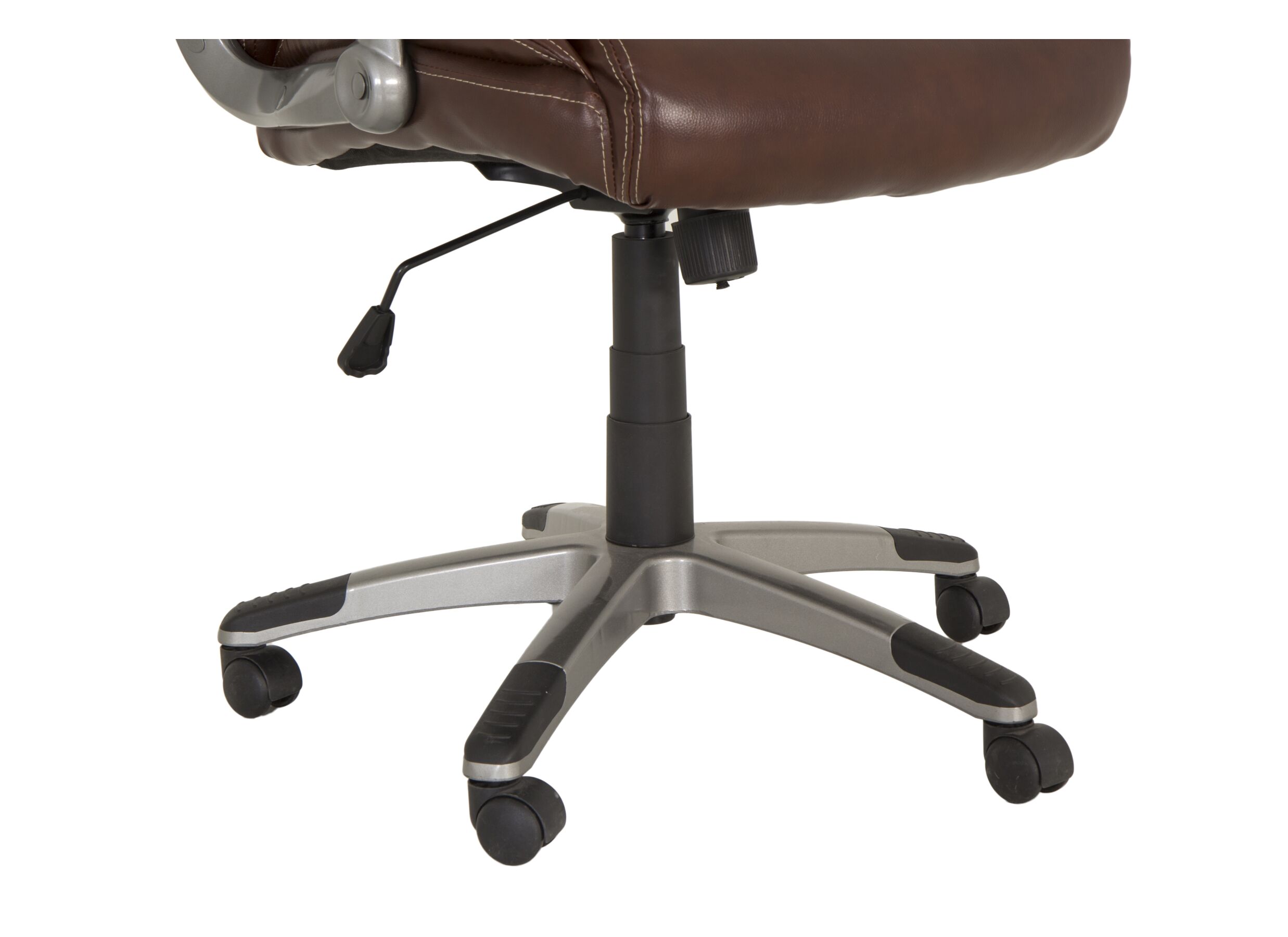 Chaise de bureau Captain 66x66x124cm - similicuir - marron