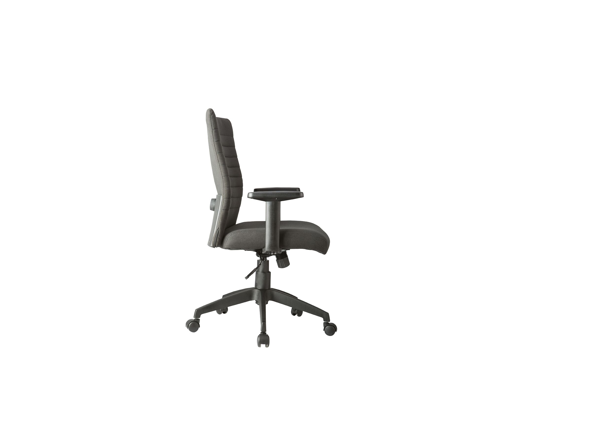 Chaise de bureau Sean 60x56,5x94cm - tissu - gris foncé
