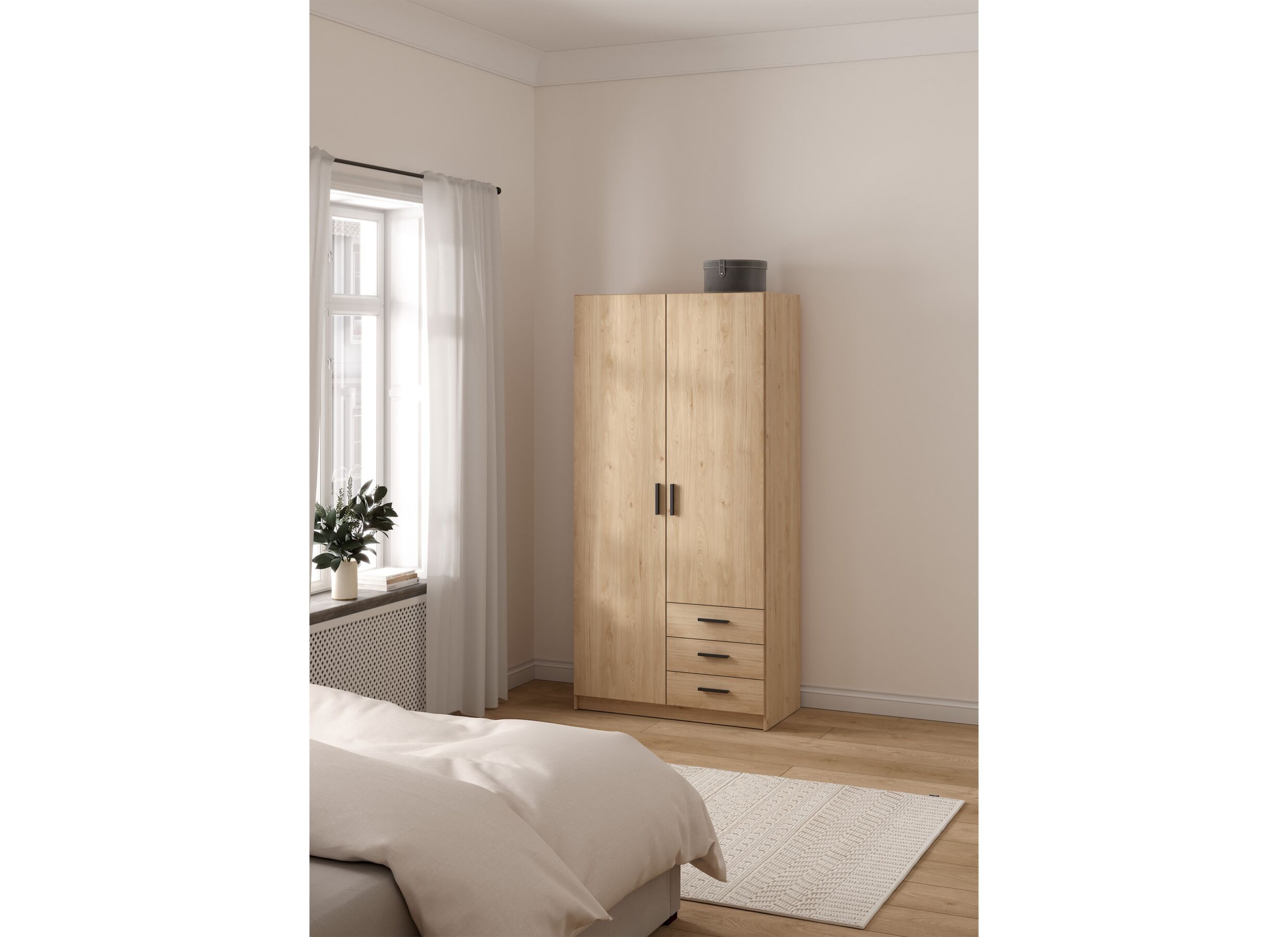 Sfeerfoto - Kleerkast Sprint 99cm - decor - jackson hickory