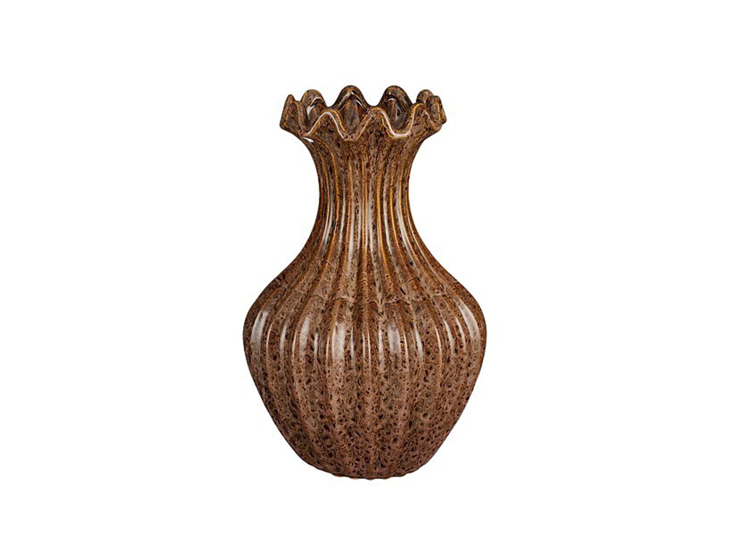 Vaas Amara H35cm - keramiek - bruin - Vaas Amara H35cm - keramiek - bruin